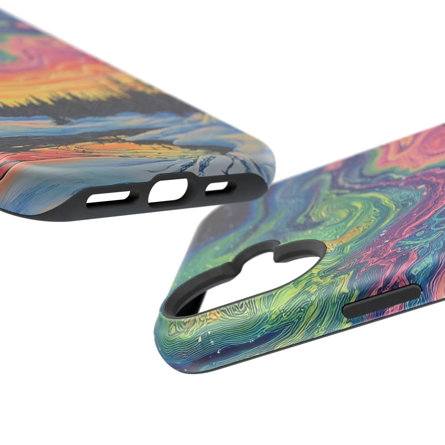 Nature-Inspired Impact-Resistant Phone Case - Vibrant Galaxy Sky Design