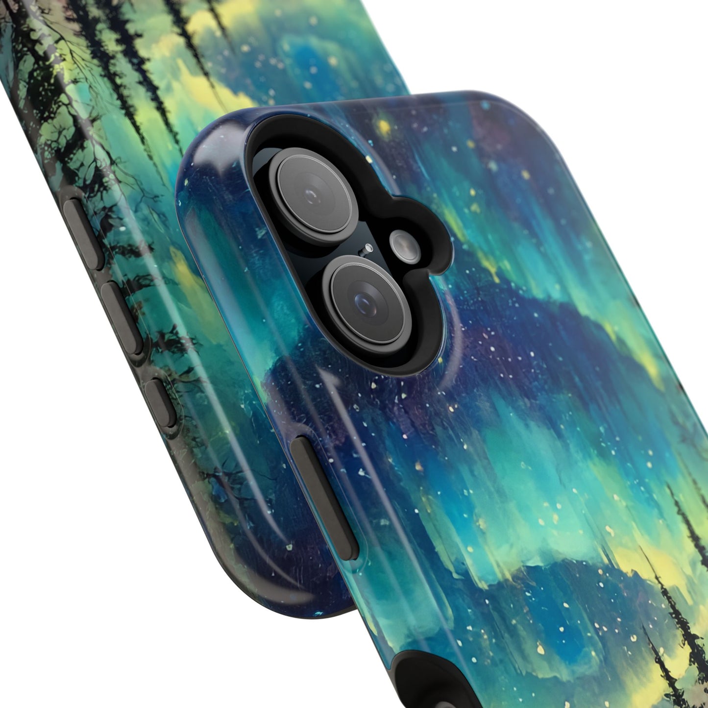 Aurora Borealis Impact-Resistant Phone Case - Durable Protection with Stunning Northern Lights Design