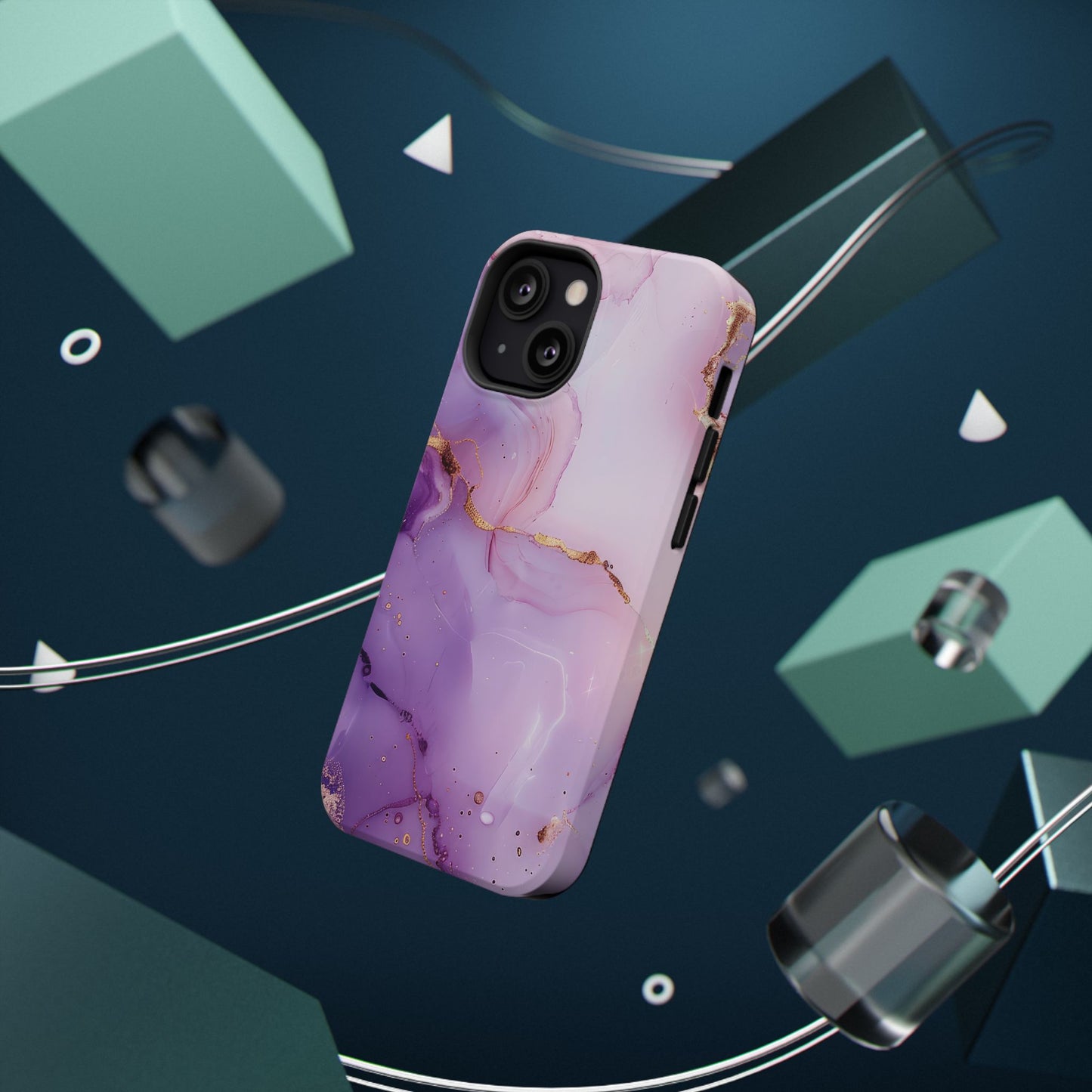 Elegant Purple Marble iPhone Case
