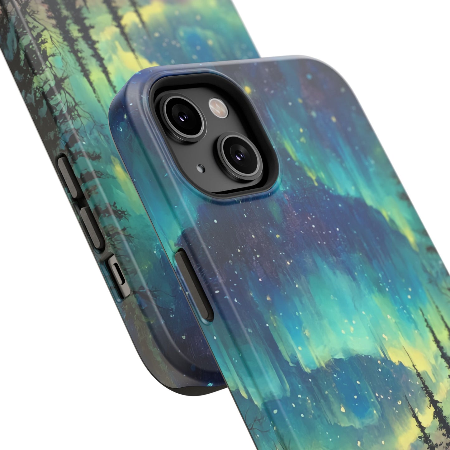 Aurora Borealis Impact-Resistant Phone Case - Durable Protection with Stunning Northern Lights Design
