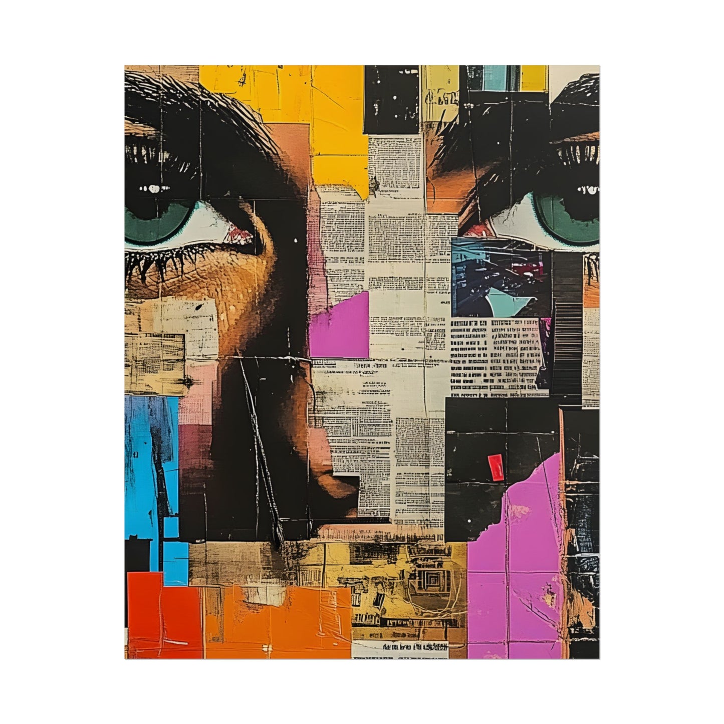 Wall Art Poster - Retro Pop Culture Woman 14 Comic Book Style