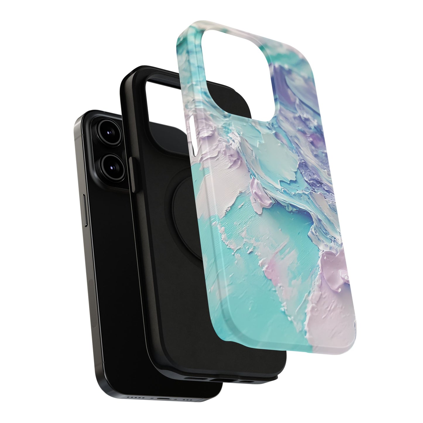 Aqua Abstract Impact-Resistant Phone Case