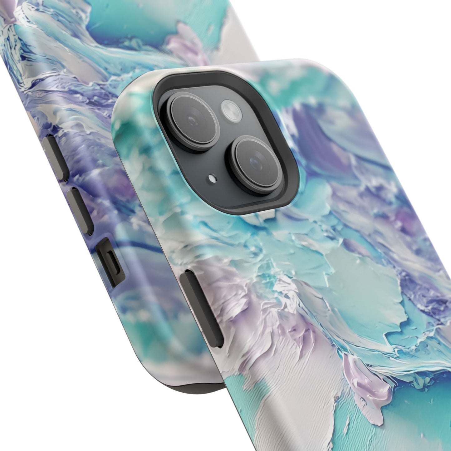 Aqua Abstract Impact-Resistant Phone Case