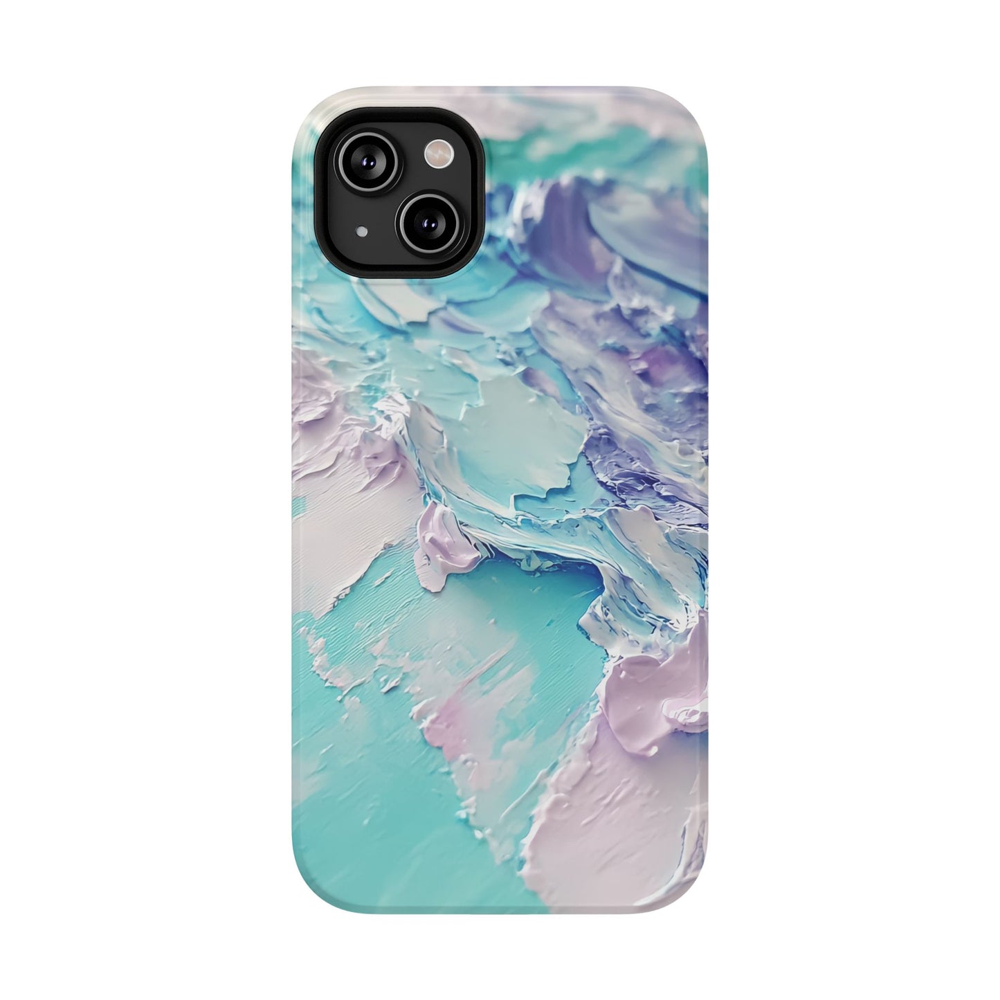 Aqua Abstract Impact-Resistant Phone Case