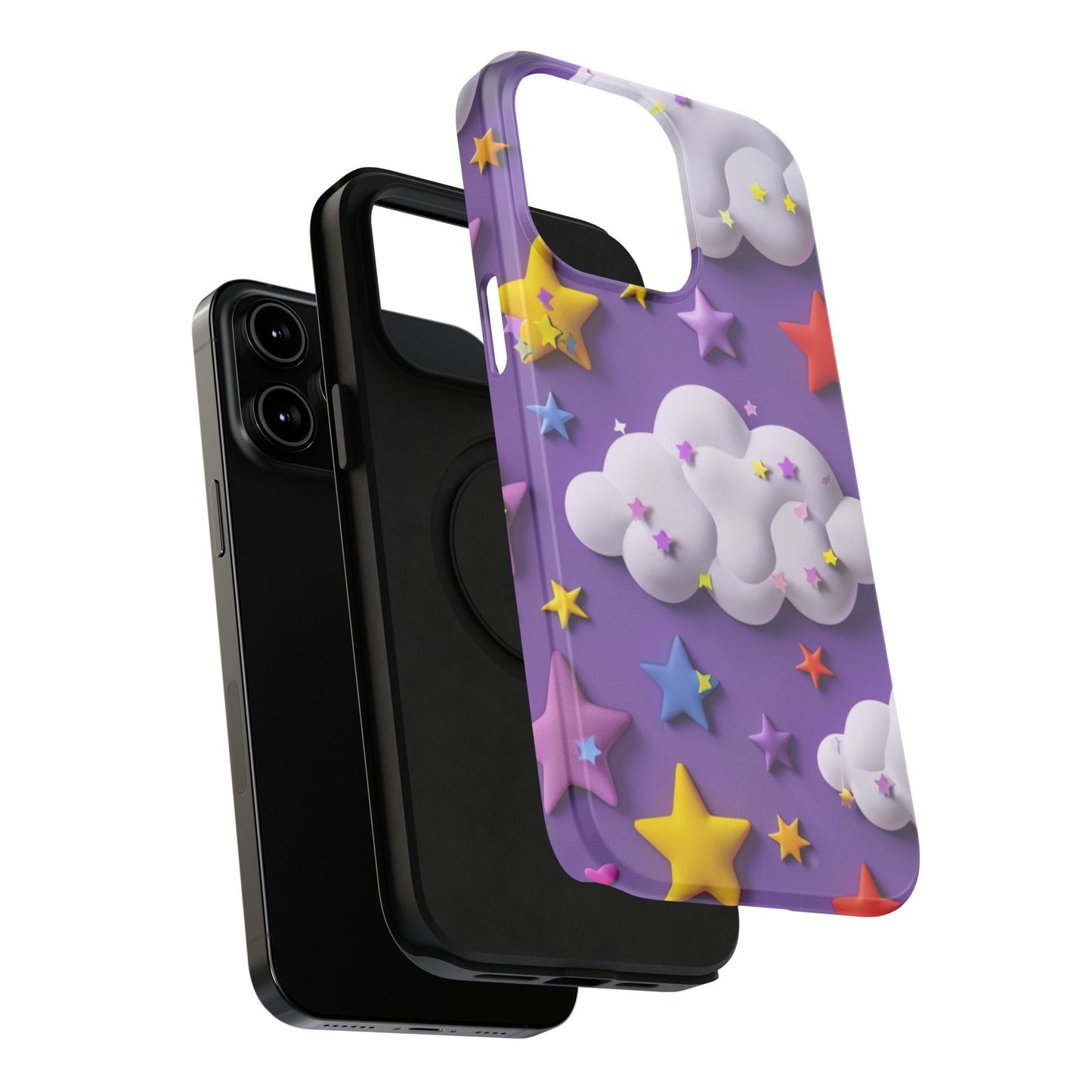 Colorful Cloud & Star Phone Case
