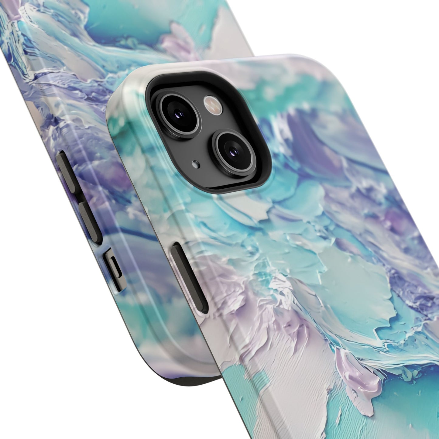 Aqua Abstract Impact-Resistant Phone Case