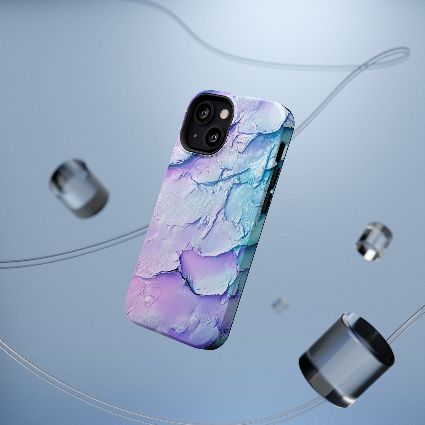 Vibrant Impact-Resistant Phone Case - Colorful Texture Design