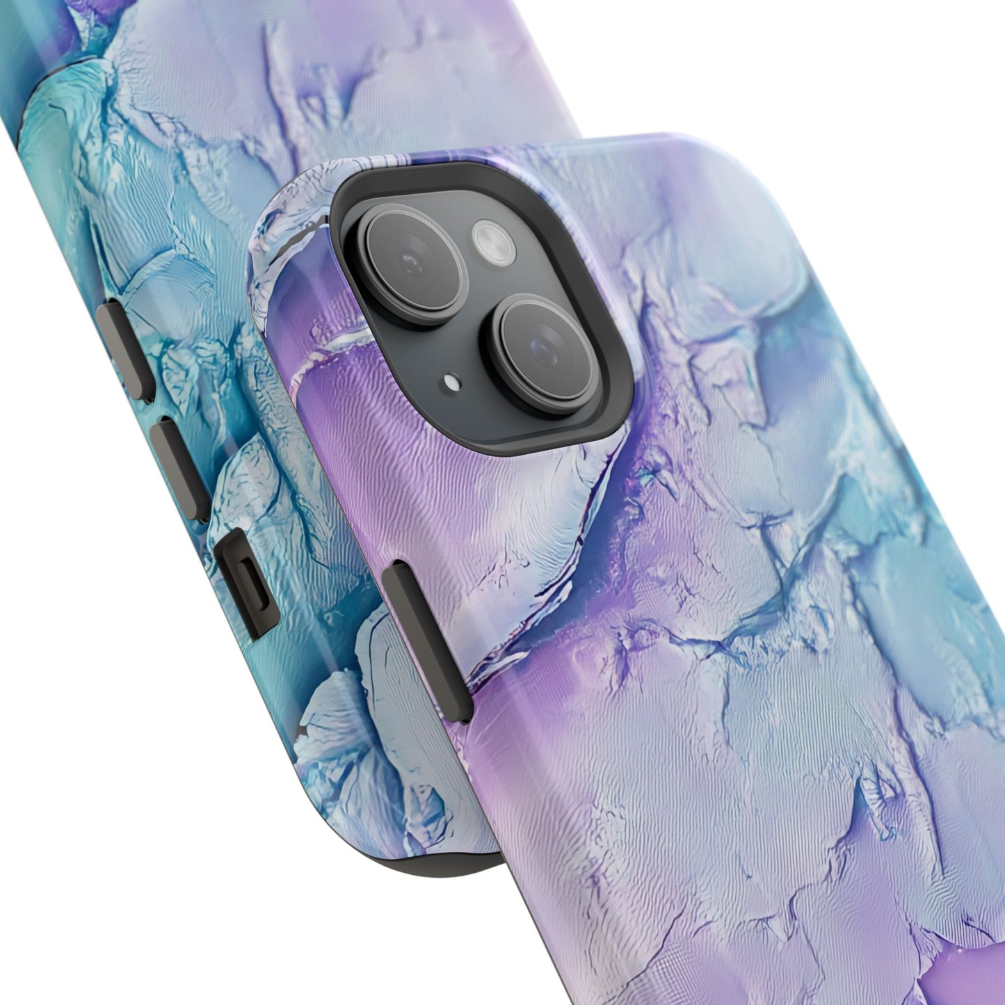 Vibrant Impact-Resistant Phone Case - Colorful Texture Design