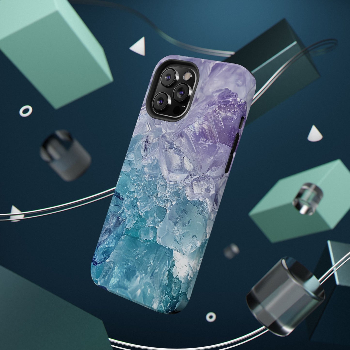 Crystal-Patterned Impact-Resistant Phone Case | Stylish Protection for Adventurers