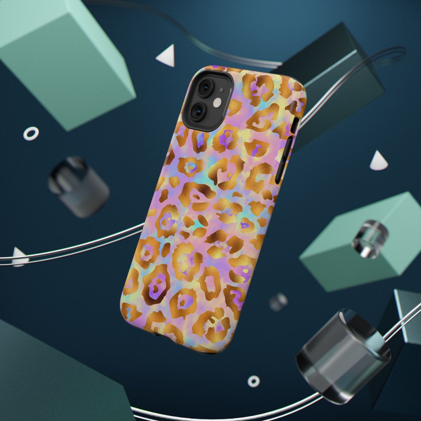 Leopard Print Impact-Resistant Phone Case