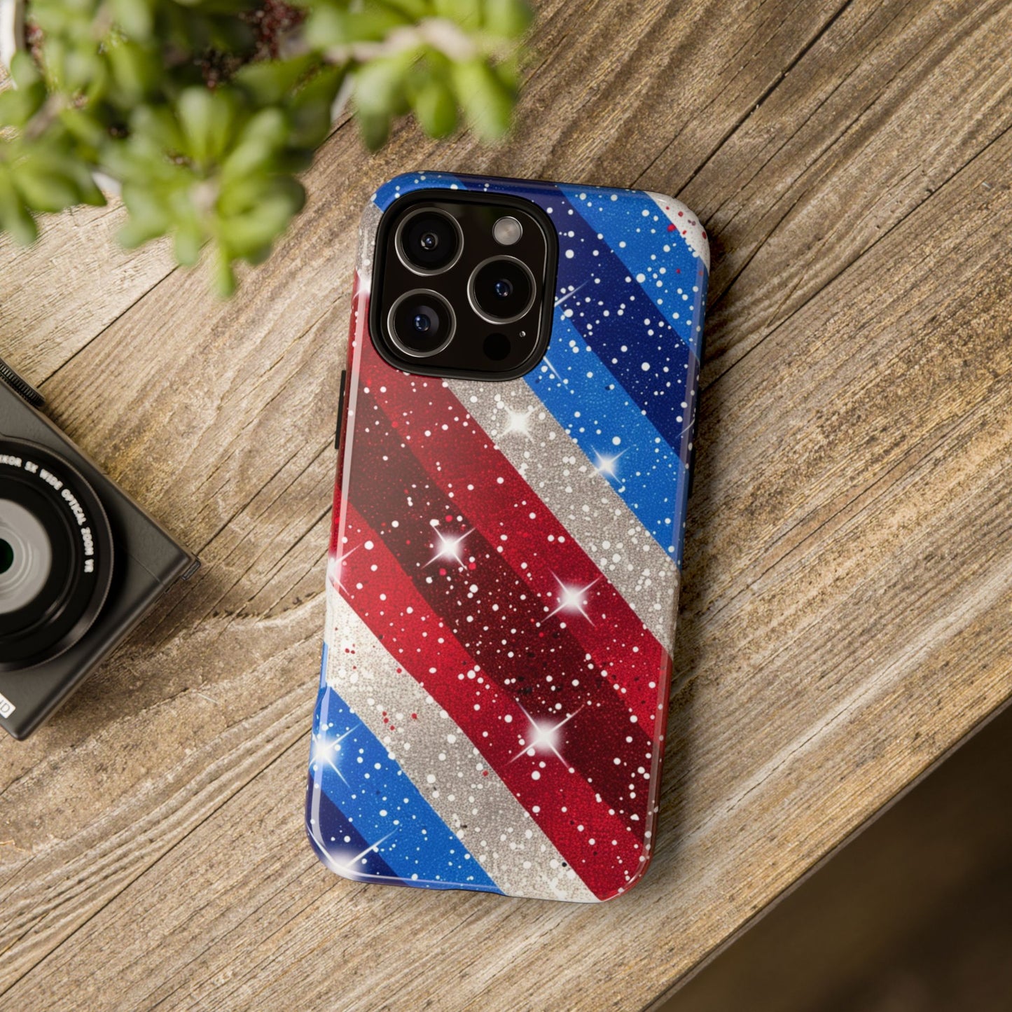 Glittery Patriotic Phone Case - Tough Cases