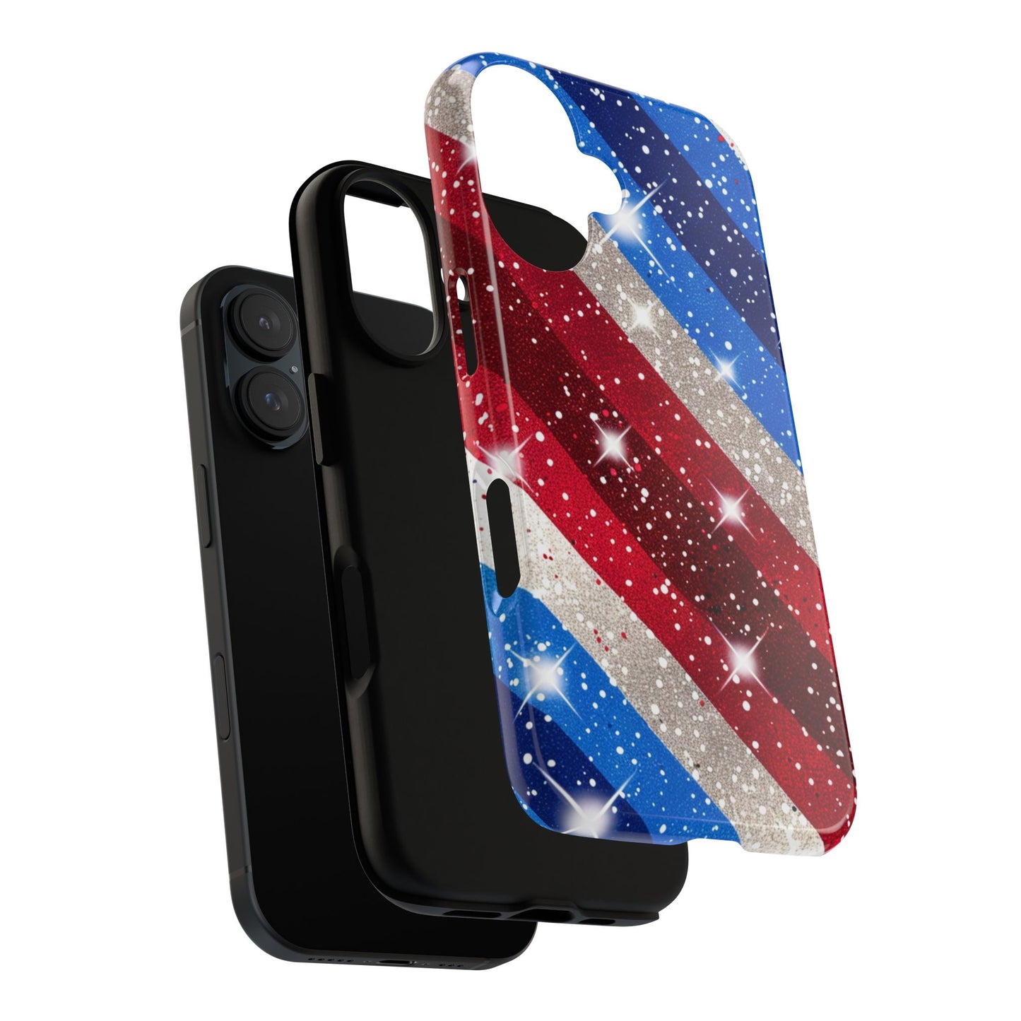 Glittery Patriotic Phone Case - Tough Cases