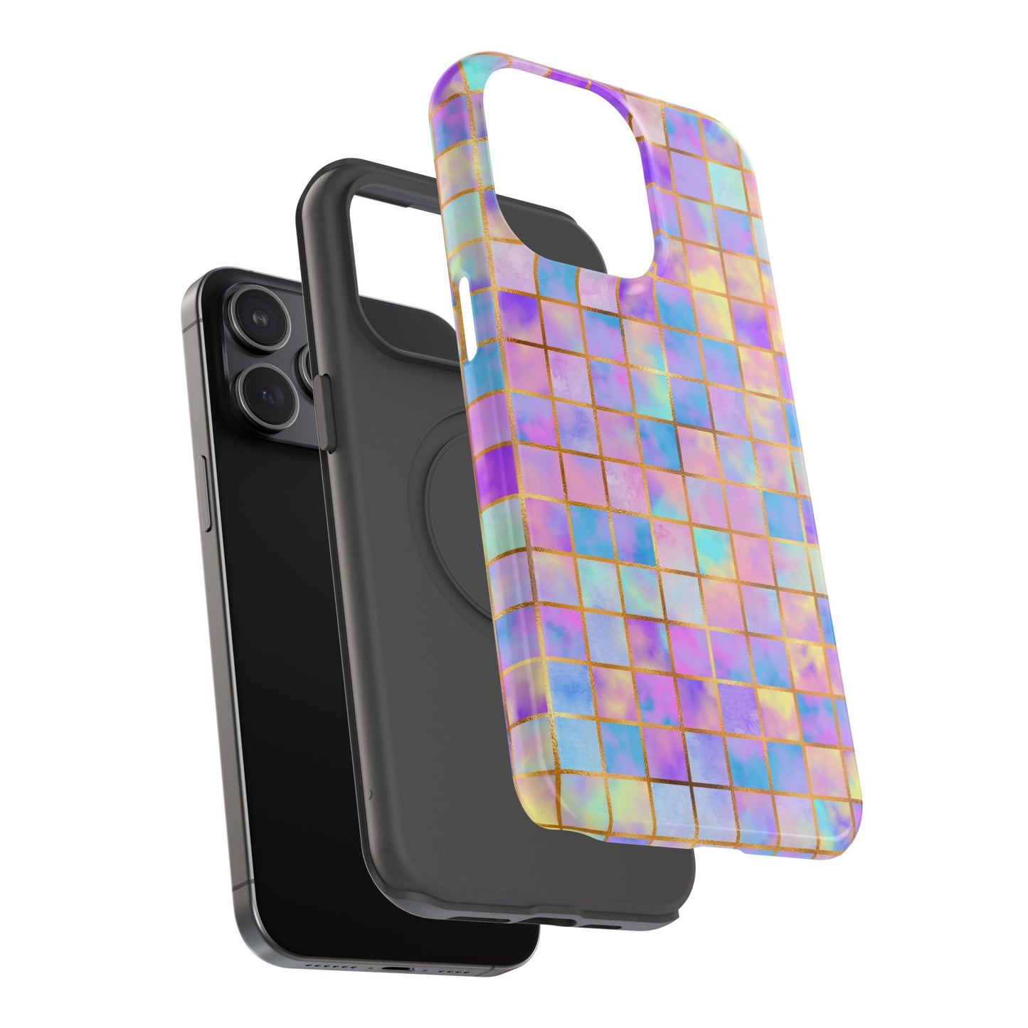 Colorful Mosaic Impact-Resistant Phone Case