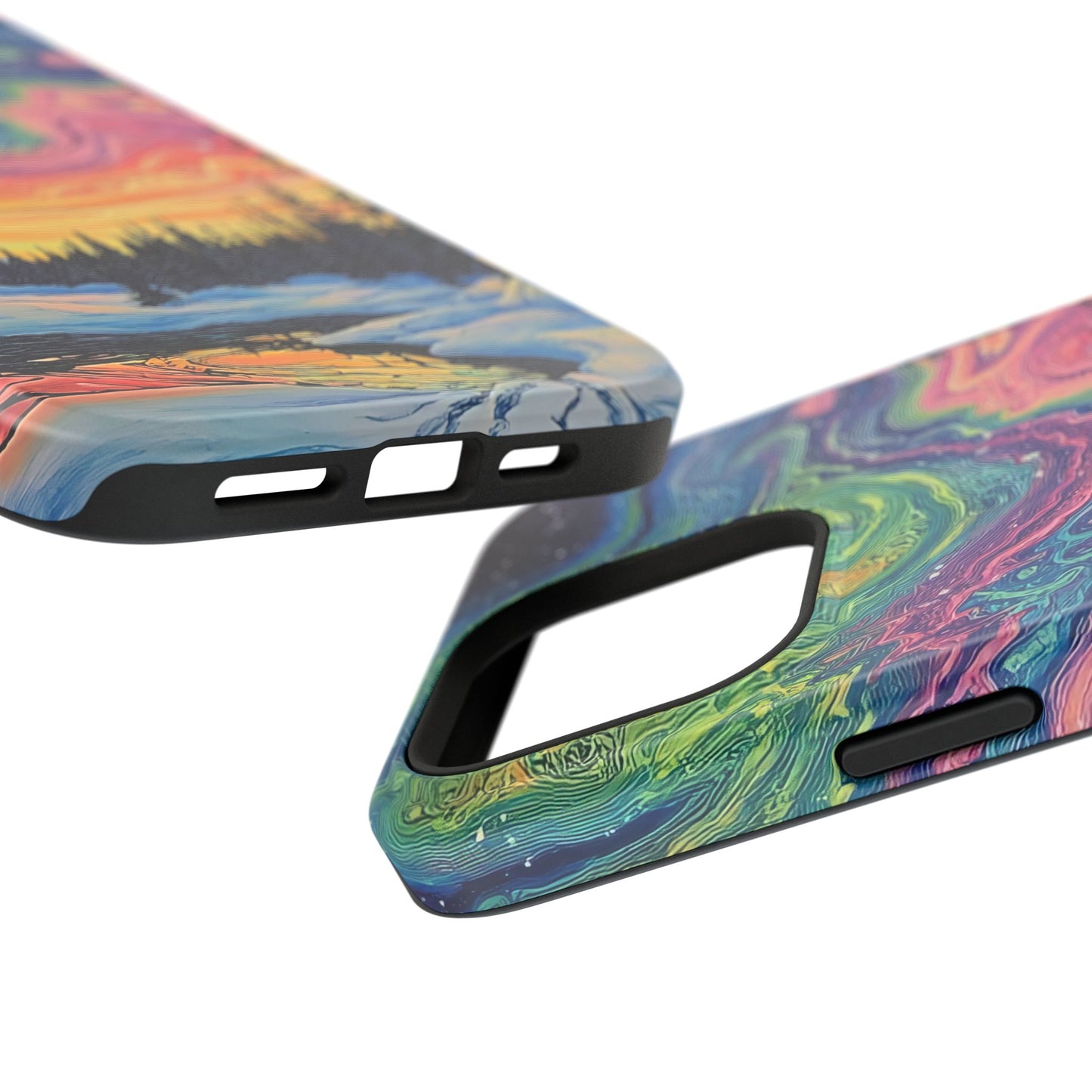 Nature-Inspired Impact-Resistant Phone Case - Vibrant Galaxy Sky Design
