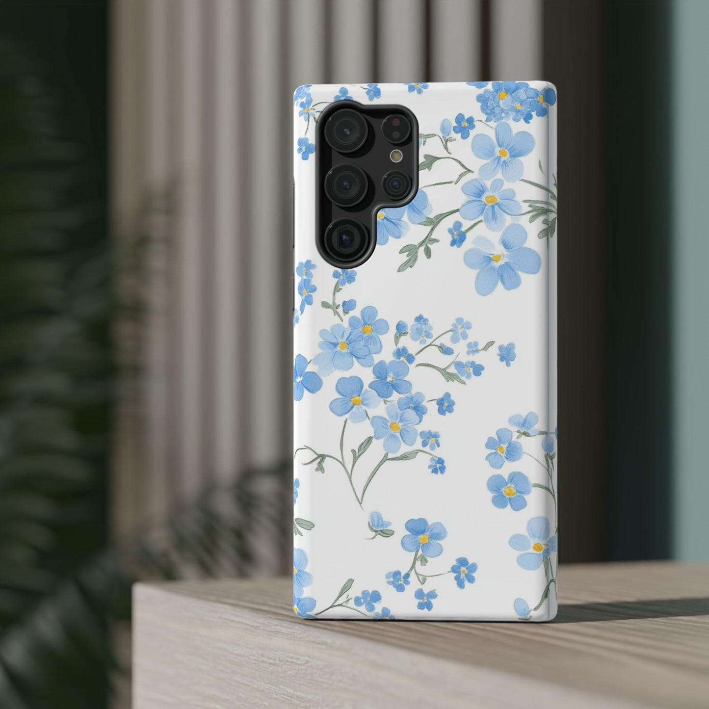 Blue Flower Design Floral Phone Case