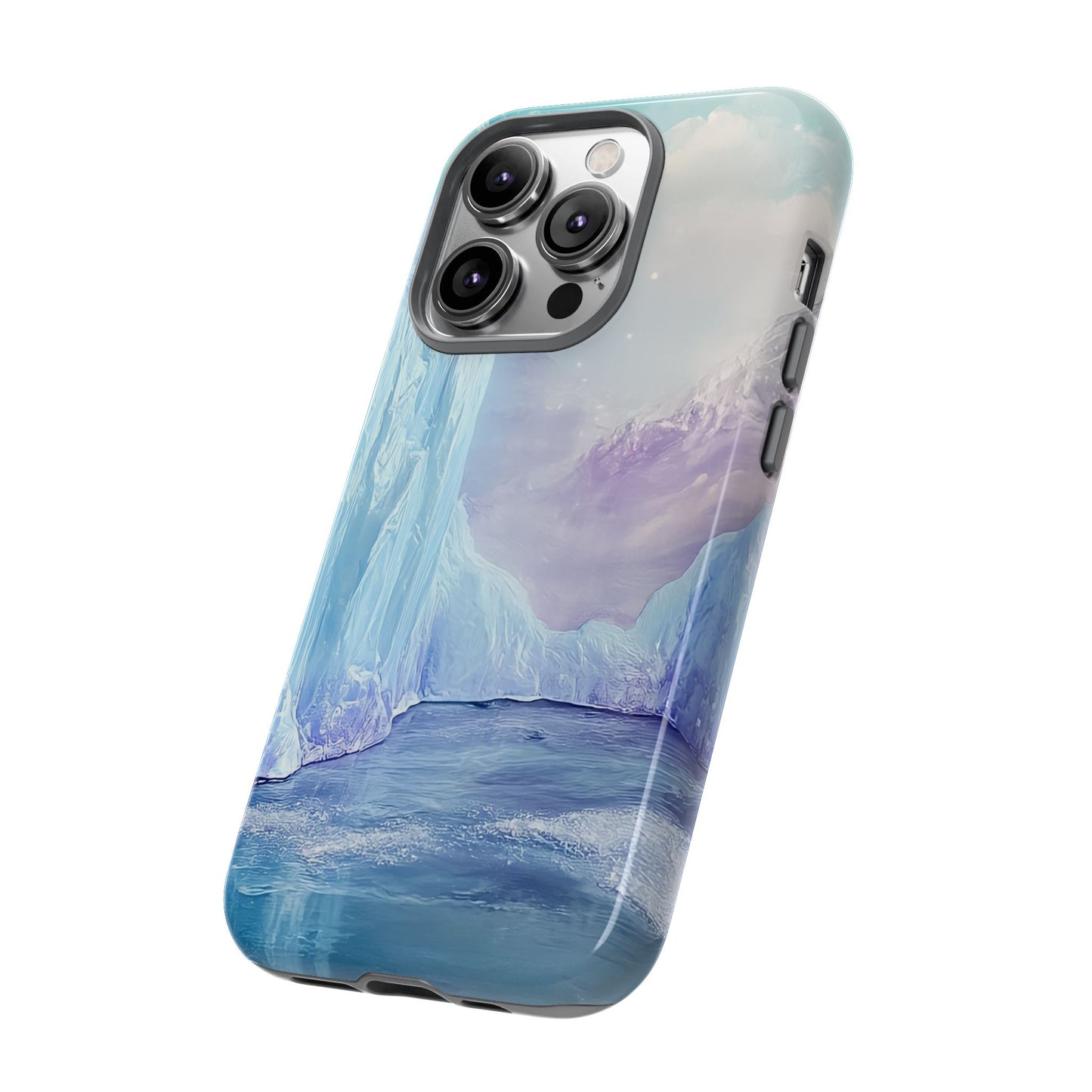 Artistic Phone Case with Iceberg Design