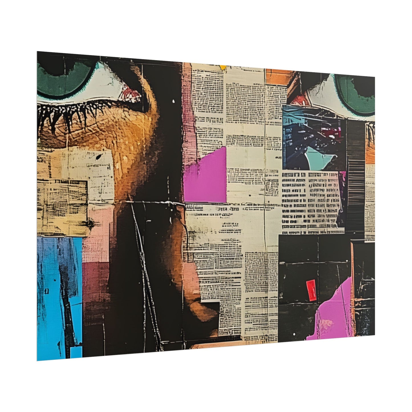 Wall Art Poster - Retro Pop Culture Woman 14 Comic Book Style