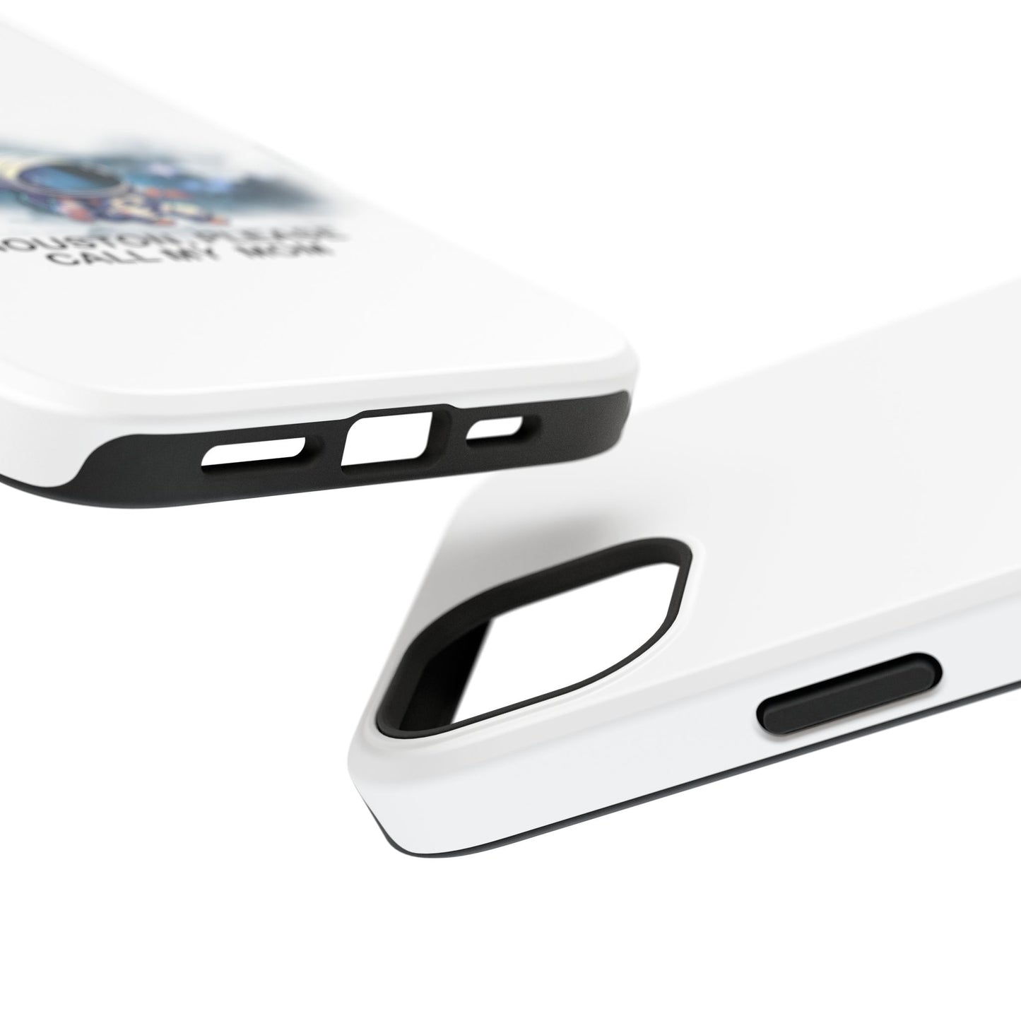 Astronaut Phone Case - "Houston, Please Call My Mom" Impact-Resistant Cover for Space Lovers