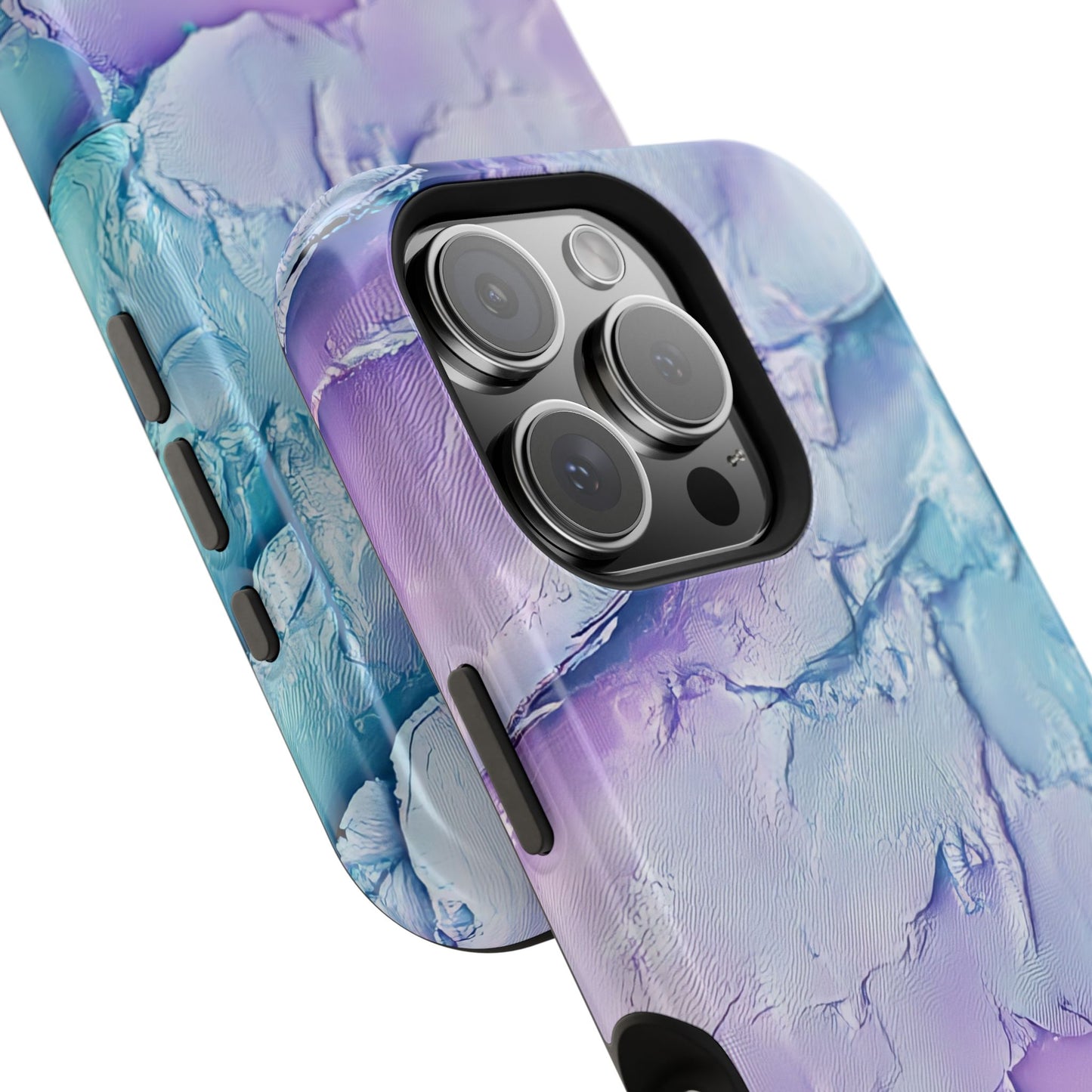 Vibrant Impact-Resistant Phone Case - Colorful Texture Design