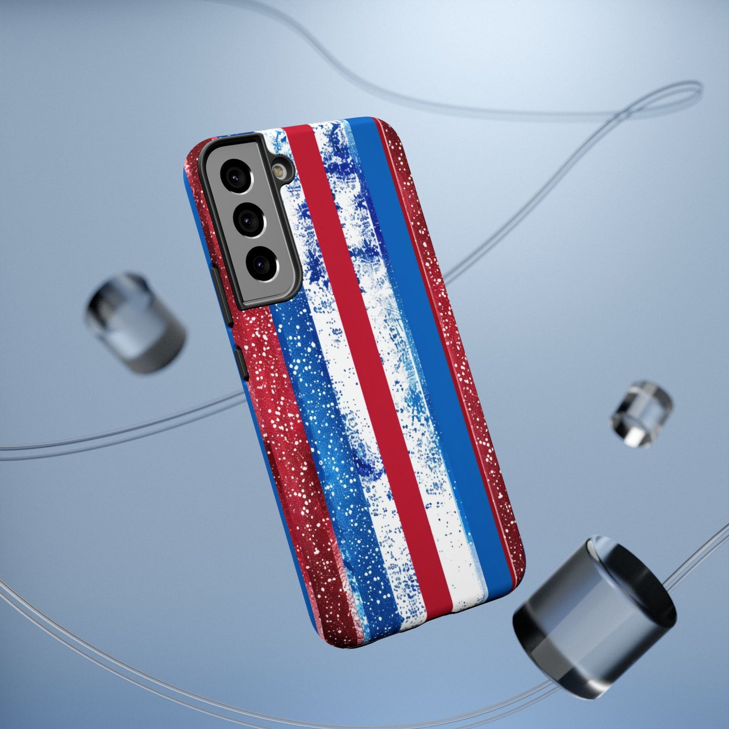 Patriotic Stripes Impact-Resistant Phone Case