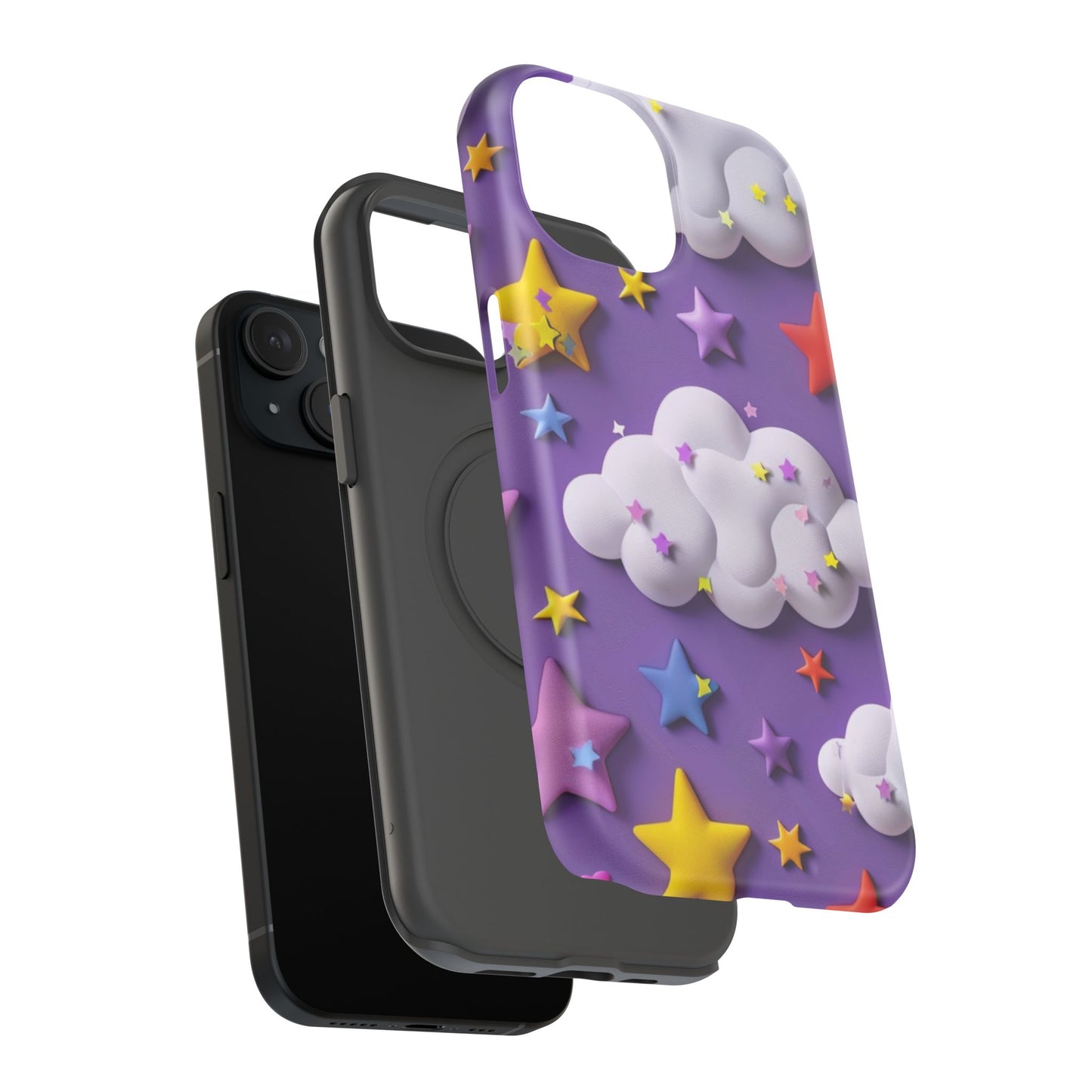 Colorful Cloud & Star Phone Case