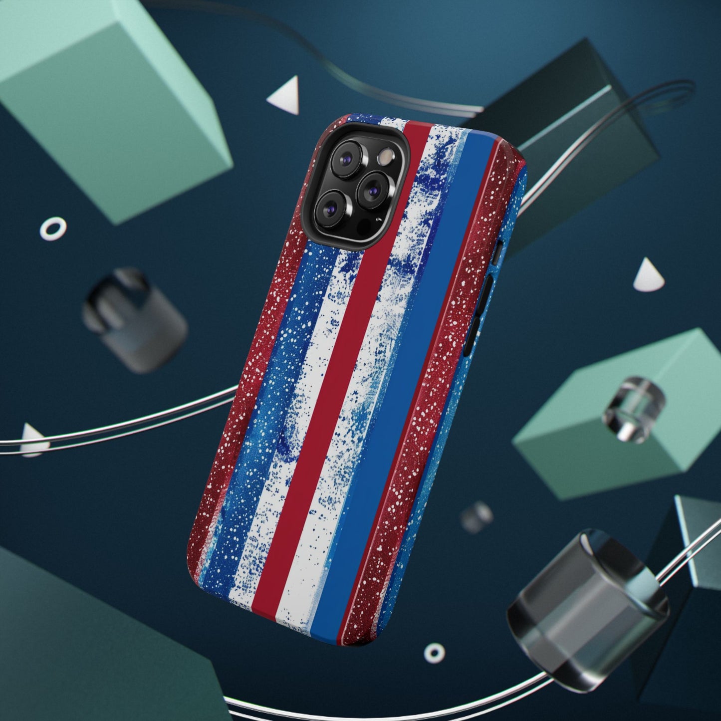 Patriotic Stripes Impact-Resistant Phone Case