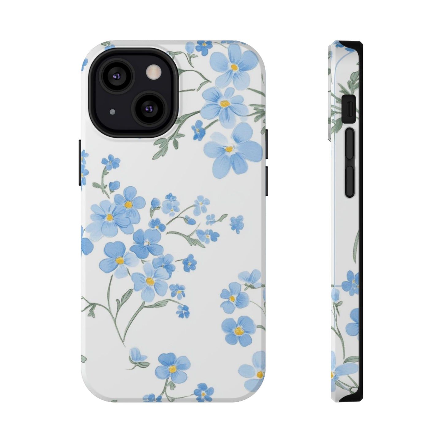 Blue Flower Design Floral Phone Case