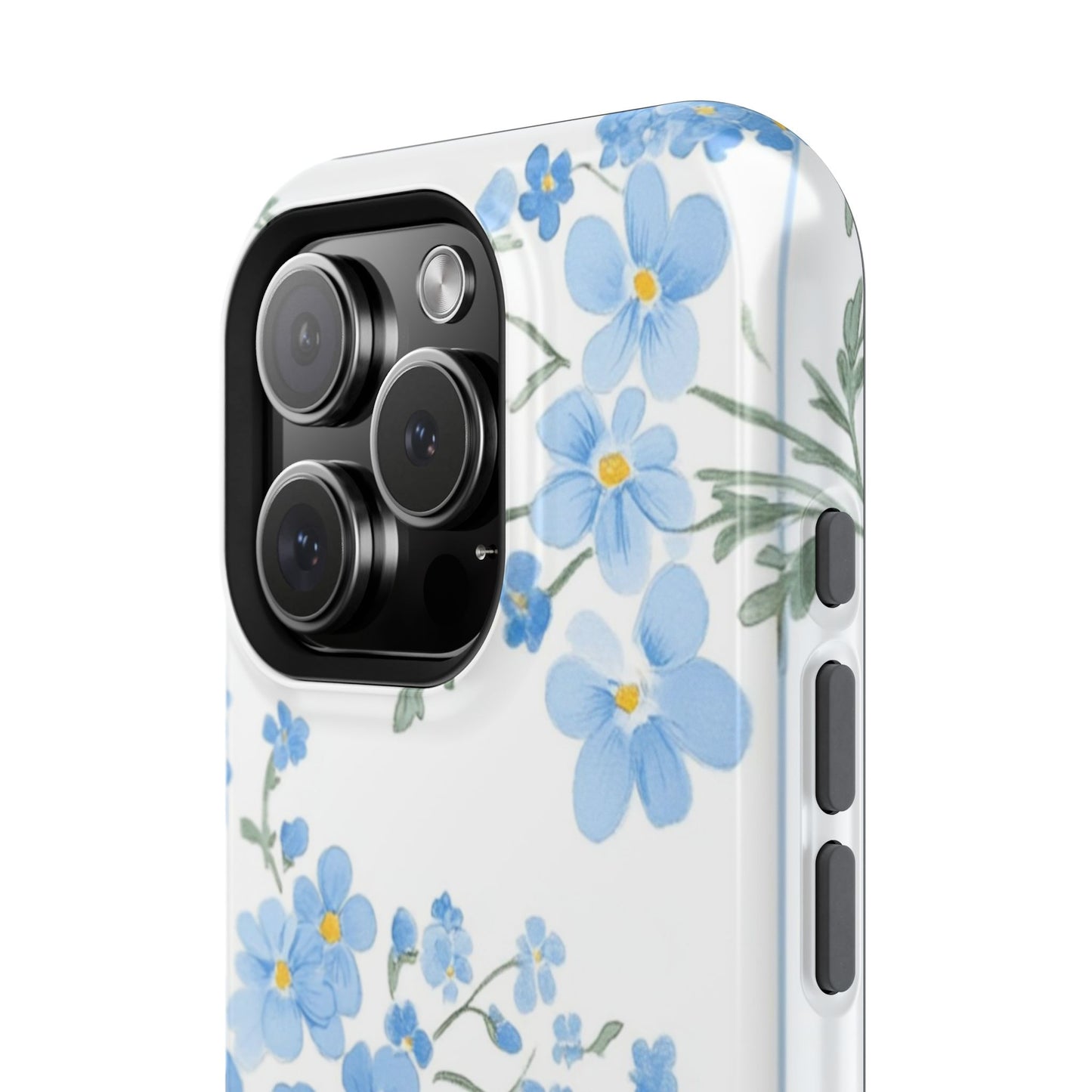 Blue Flower Design Floral Phone Case