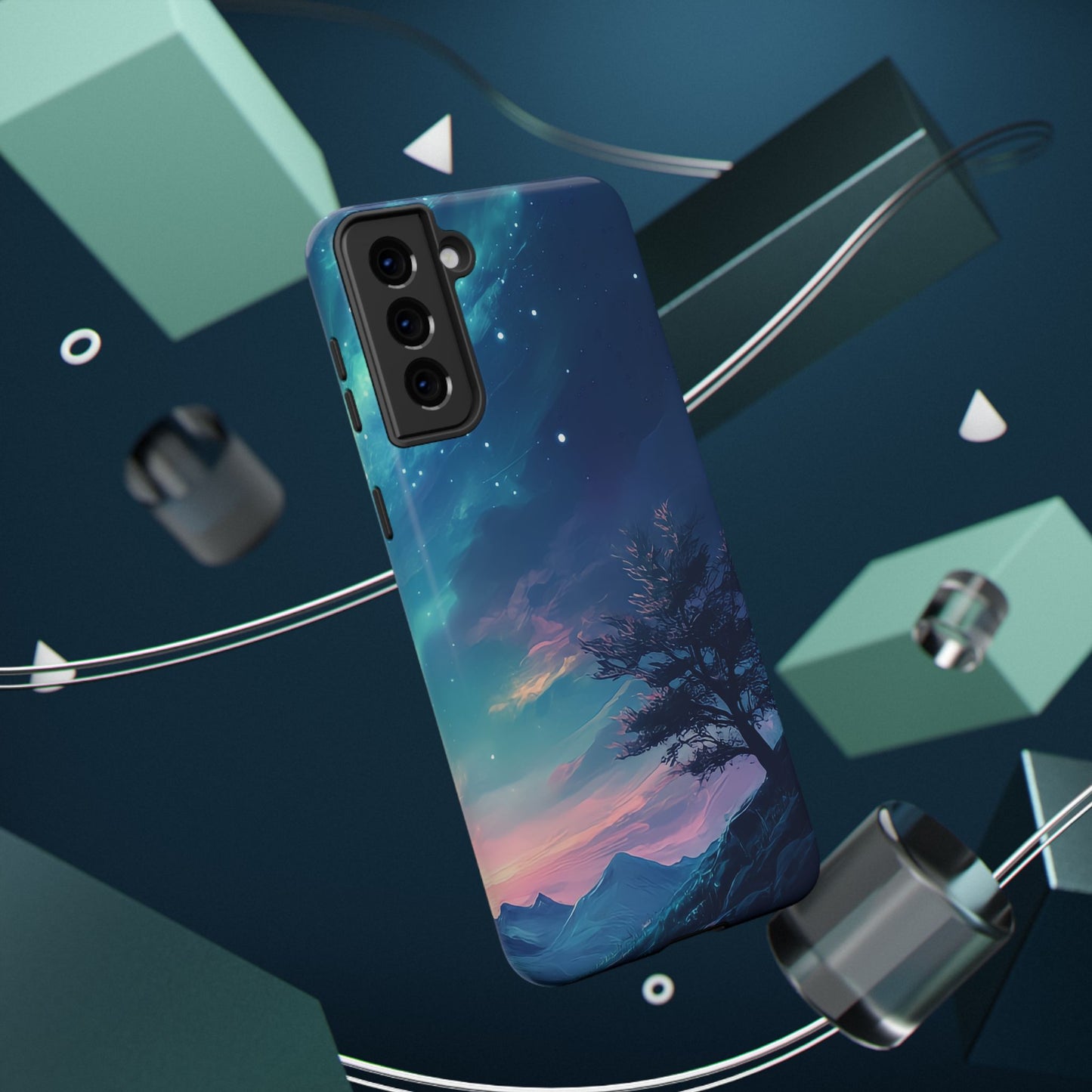 Stunning Galaxy Tree Impact-Resistant Phone Case