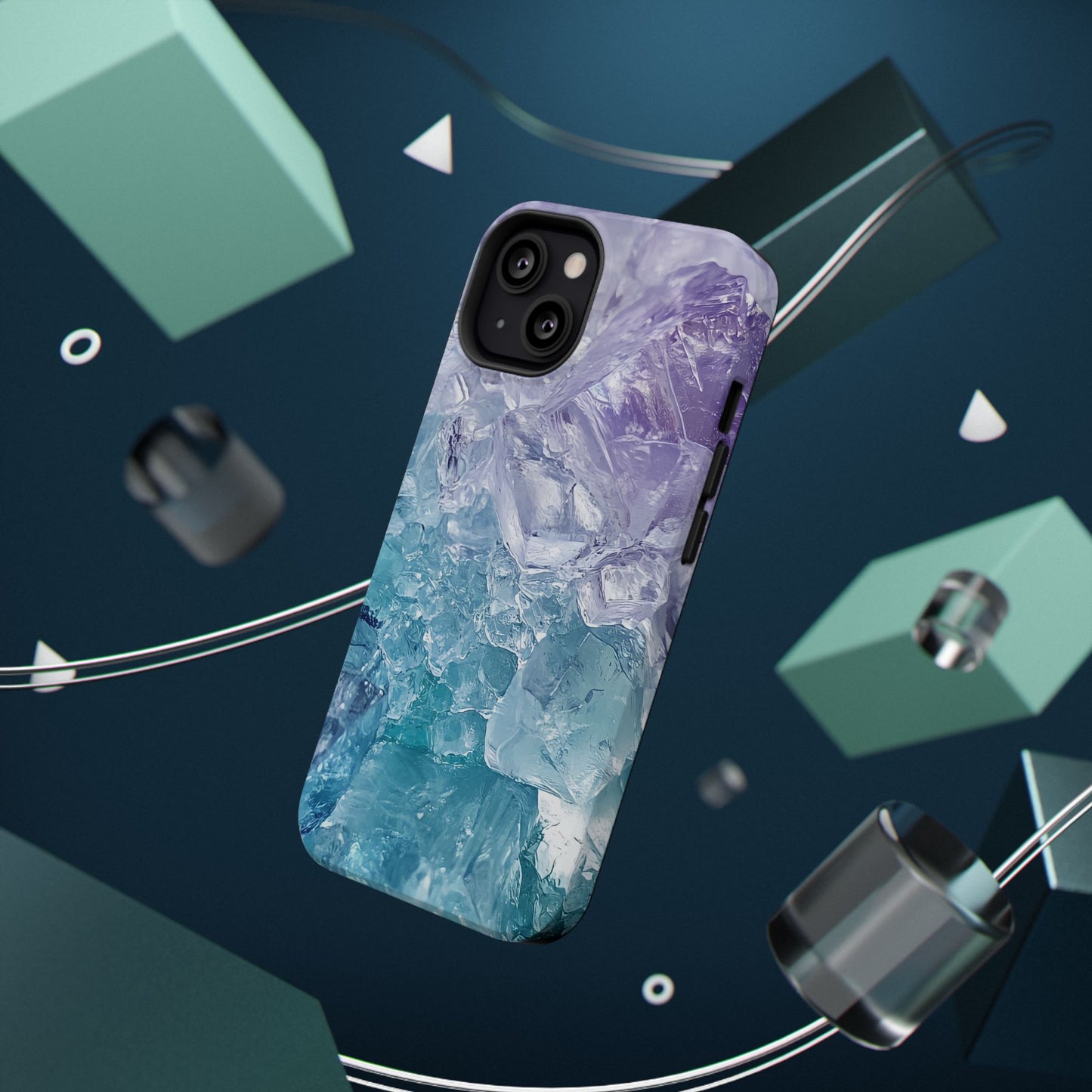 Crystal-Patterned Impact-Resistant Phone Case | Stylish Protection for Adventurers