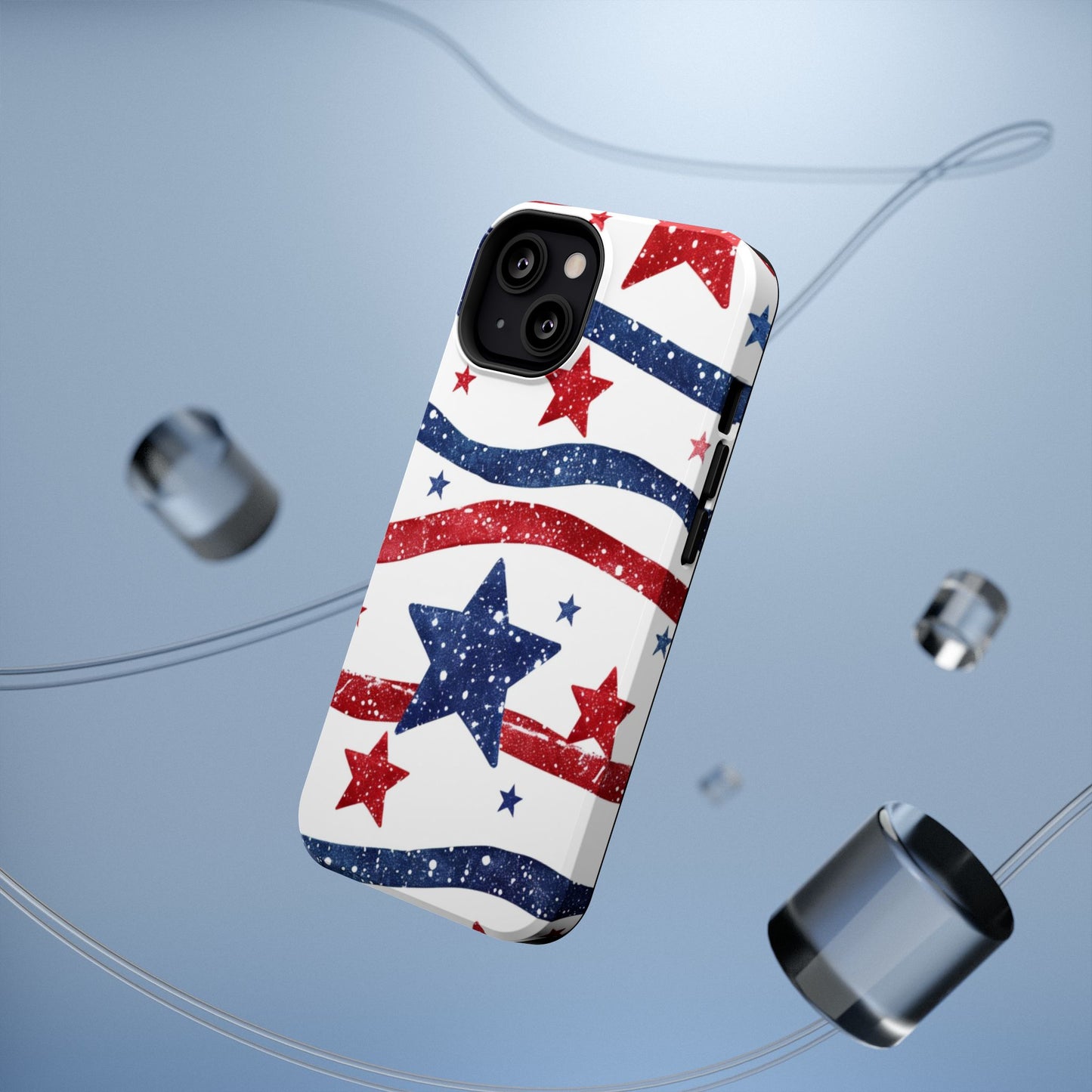 Stars & Stripes Design Impact-Resistant Phone Case