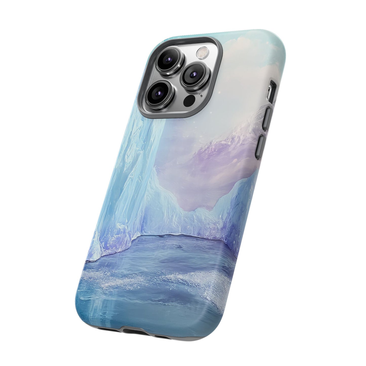Artistic Phone Case with Iceberg Design
