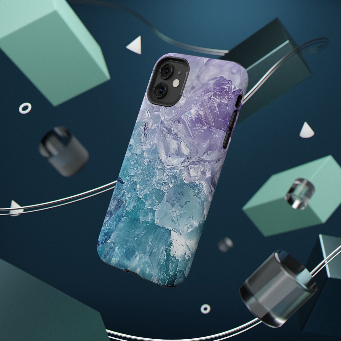 Crystal-Patterned Impact-Resistant Phone Case | Stylish Protection for Adventurers