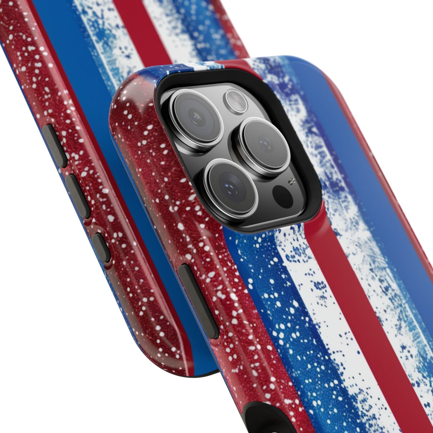 Patriotic Stripes Impact-Resistant Phone Case