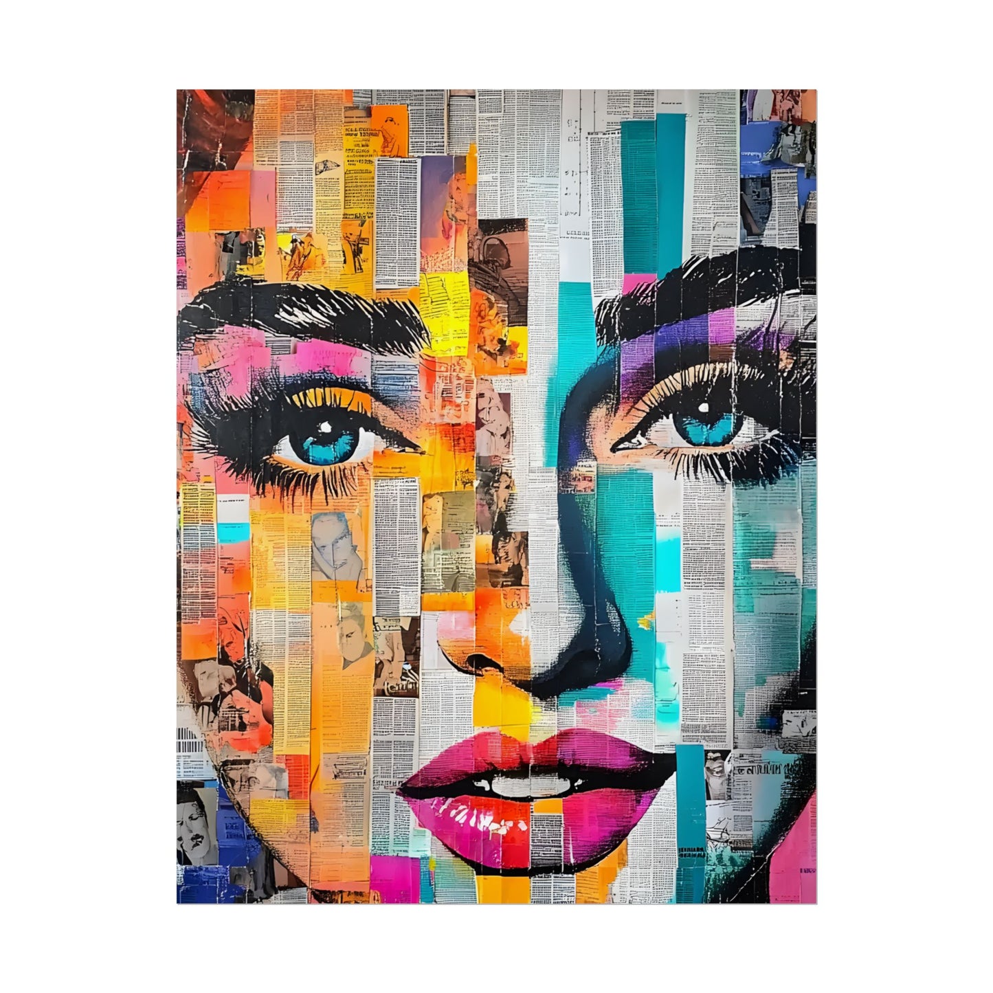 Retro Pop Culture Woman 6-Vibrant Art Wall Decor