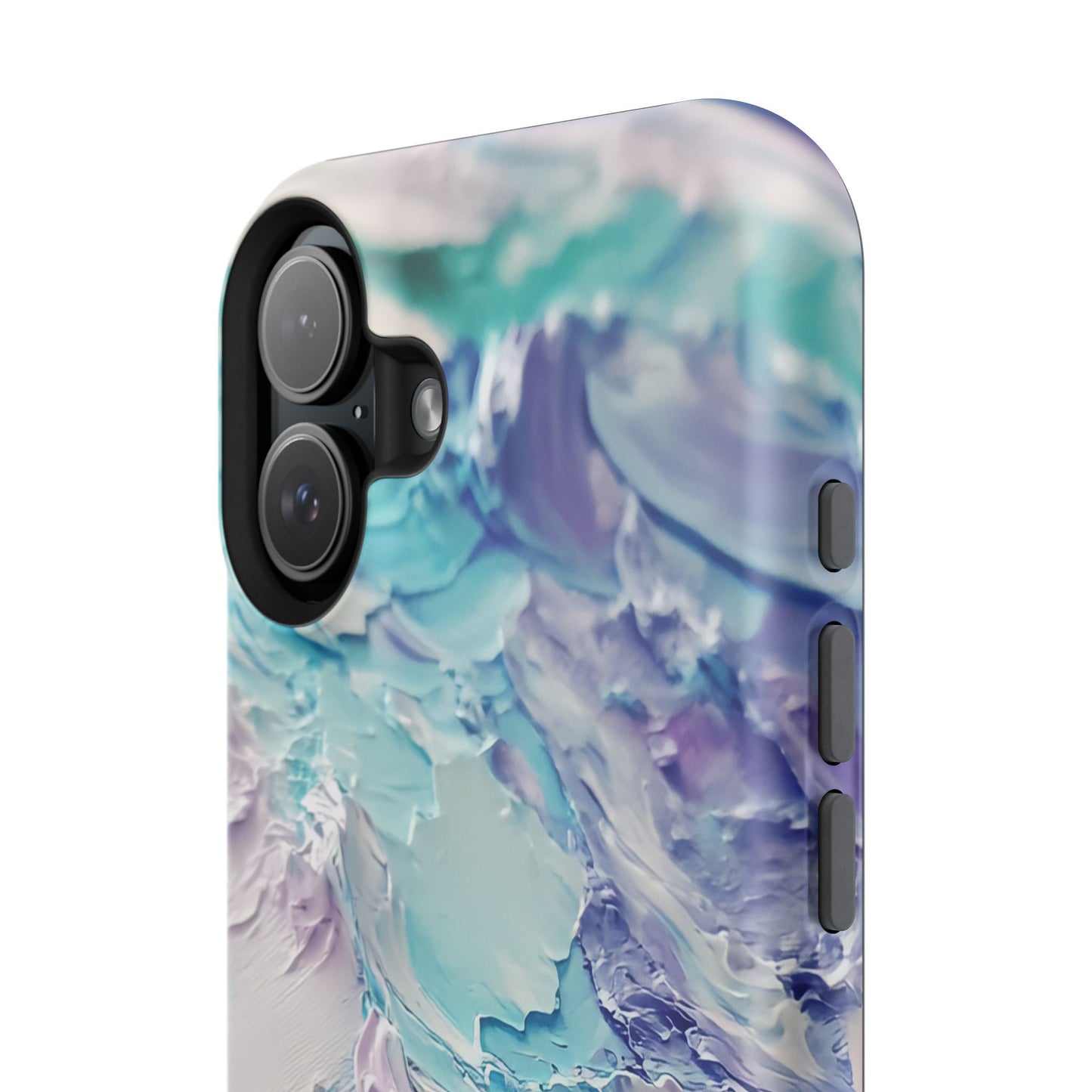 Aqua Abstract Impact-Resistant Phone Case