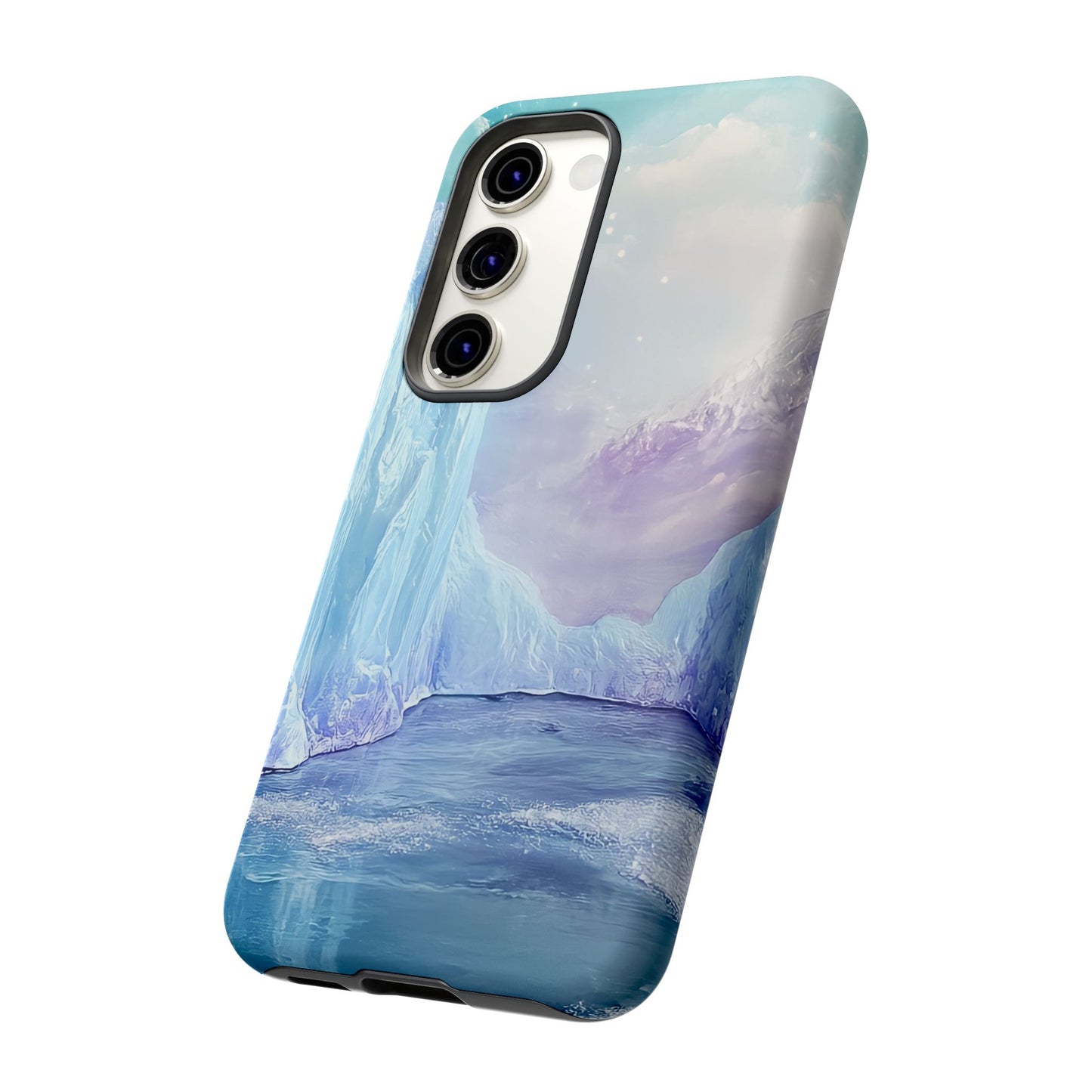 Artistic Phone Case with Iceberg Design