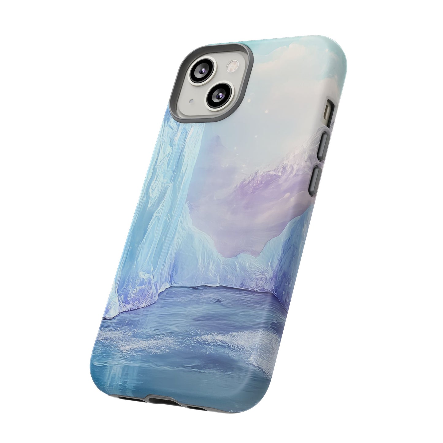 Artistic Phone Case with Iceberg Design
