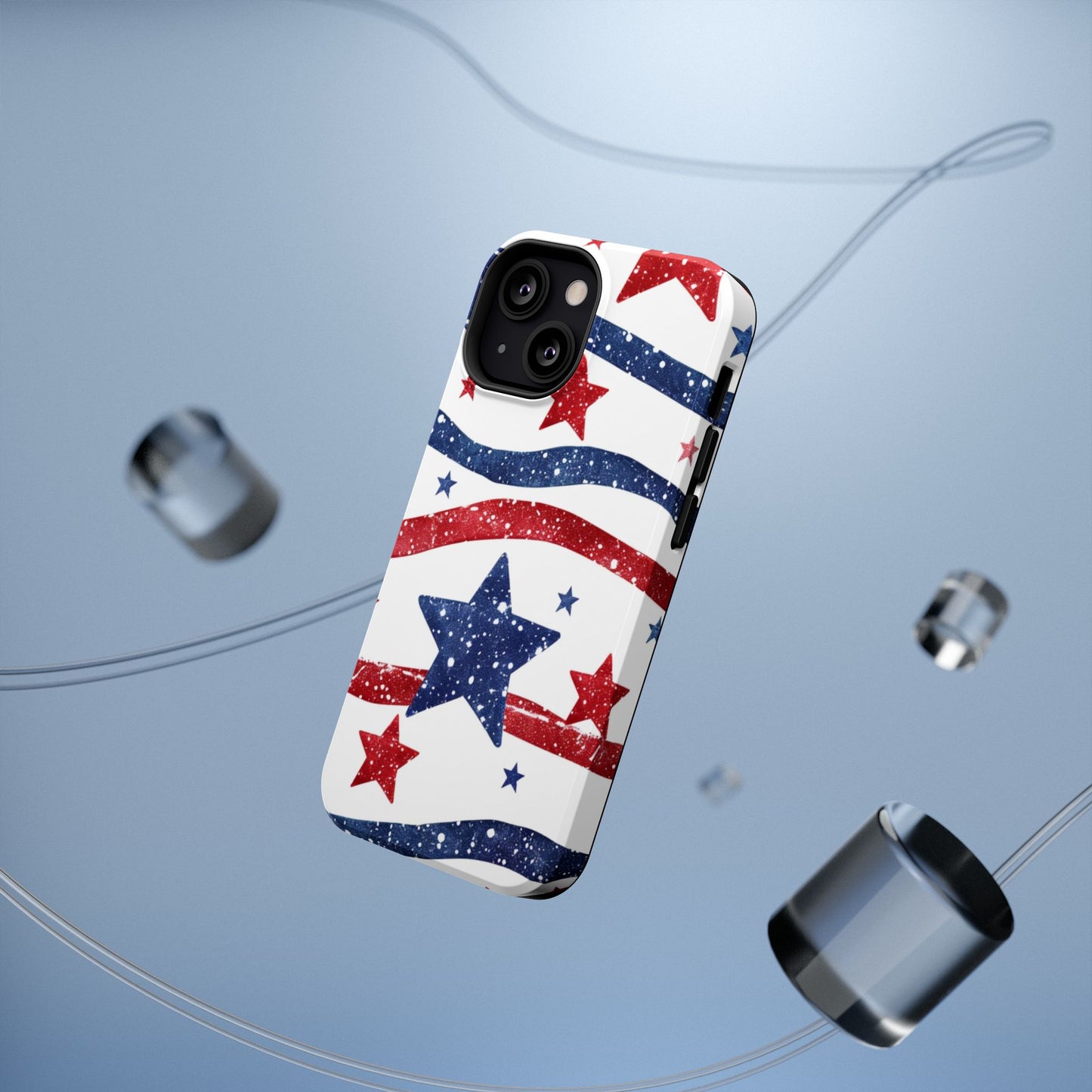 Stars & Stripes Design Impact-Resistant Phone Case