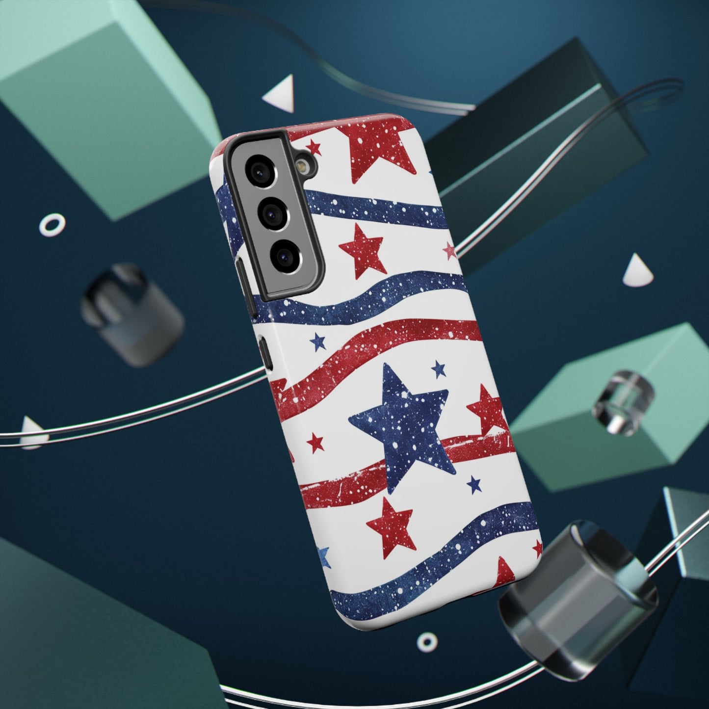 Stars & Stripes Design Impact-Resistant Phone Case