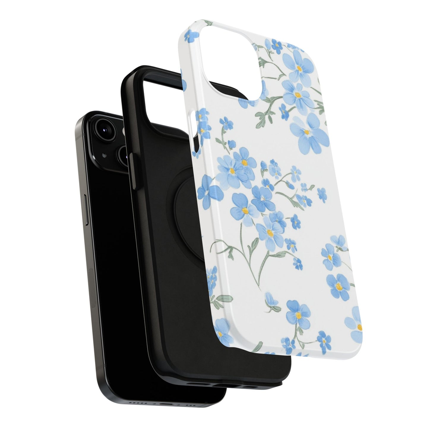 Blue Flower Design Floral Phone Case