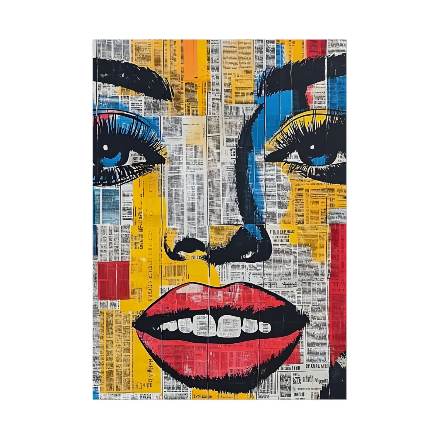 Poster Wall Art - Retro Pop Culture Woman 18 Comic Book Style