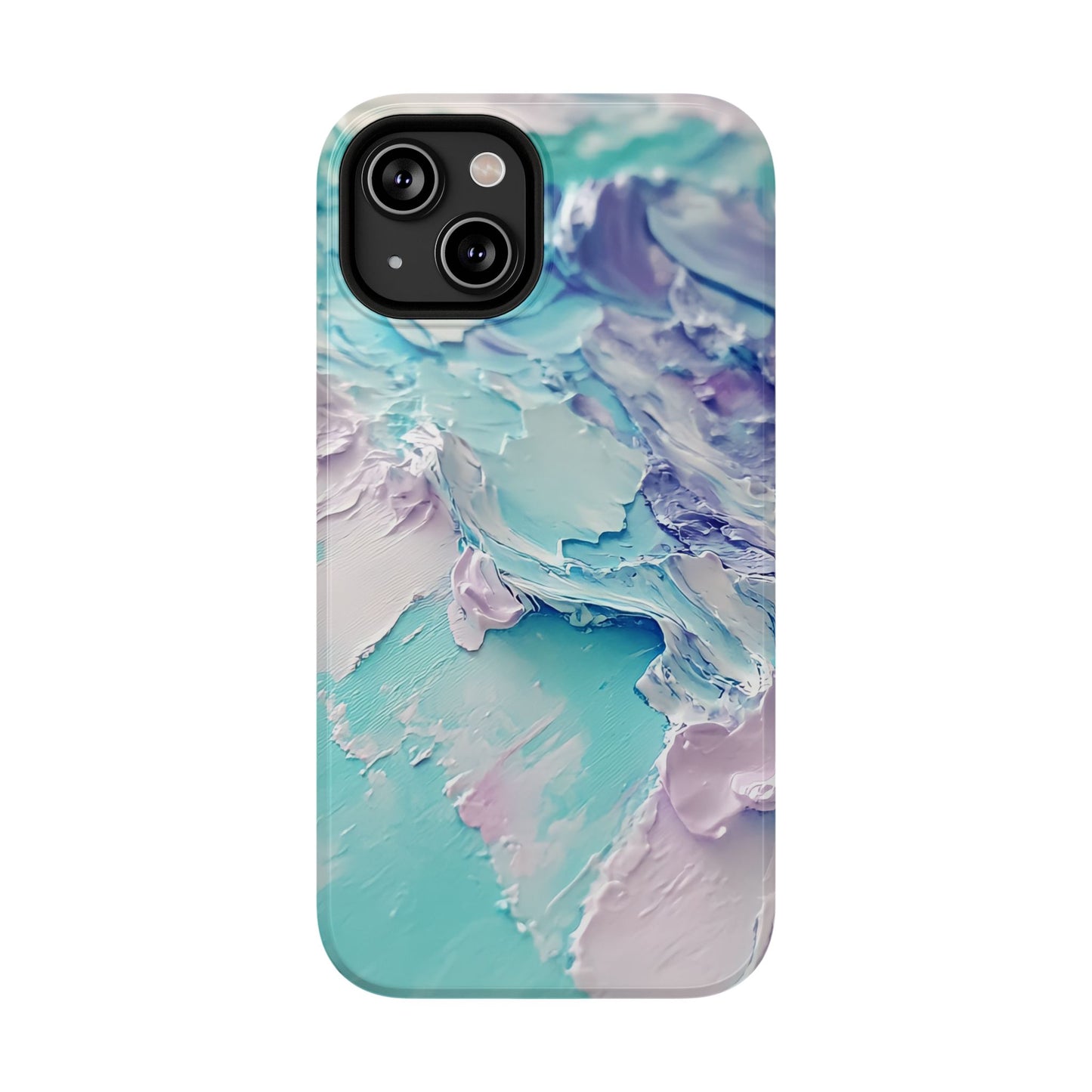 Aqua Abstract Impact-Resistant Phone Case