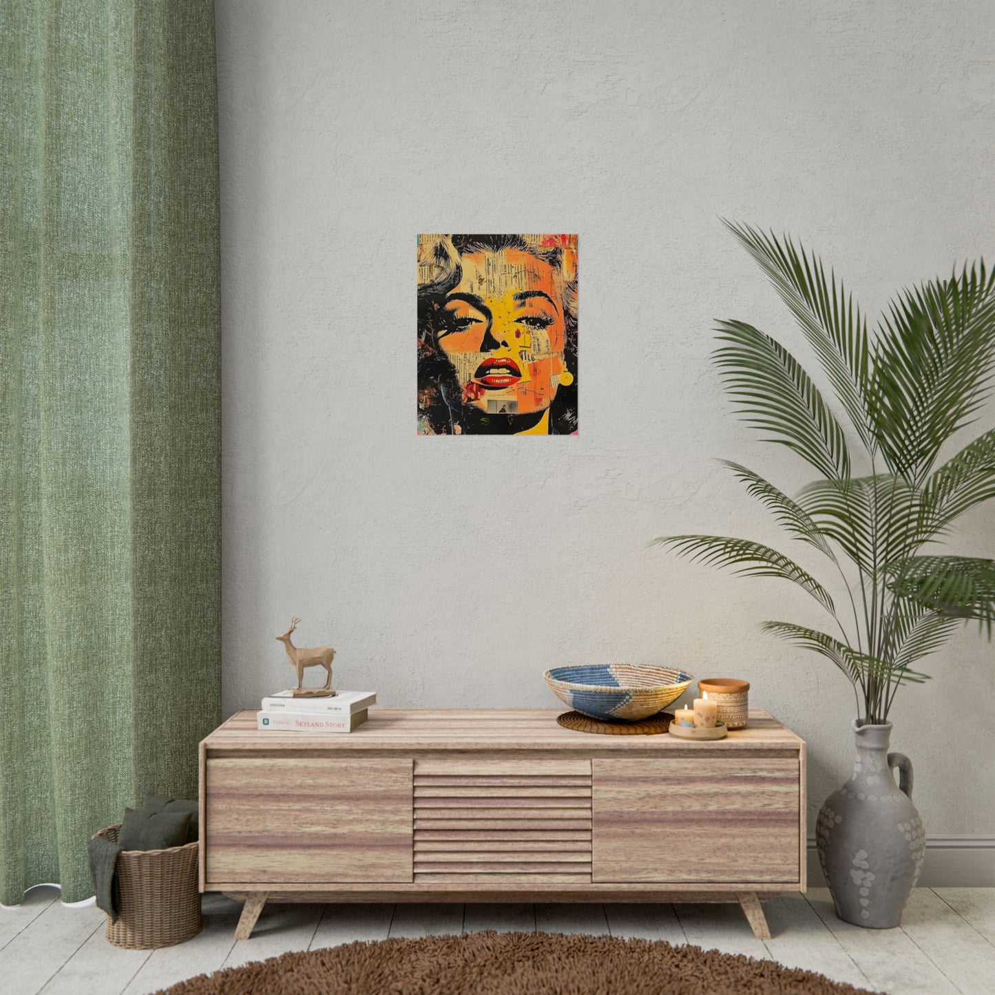 Wall Art Poster - Retro Pop Culture Woman 16, Comic Book Style