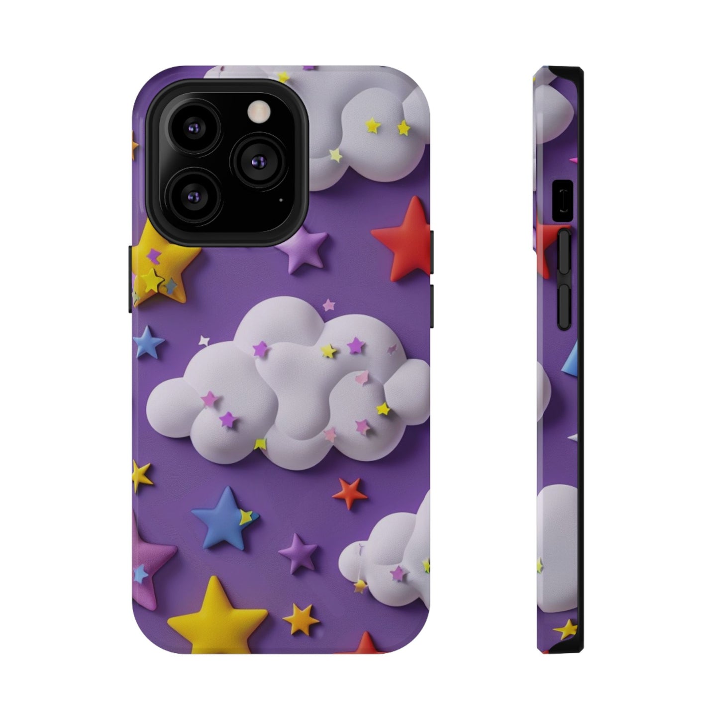 Colorful Cloud & Star Phone Case