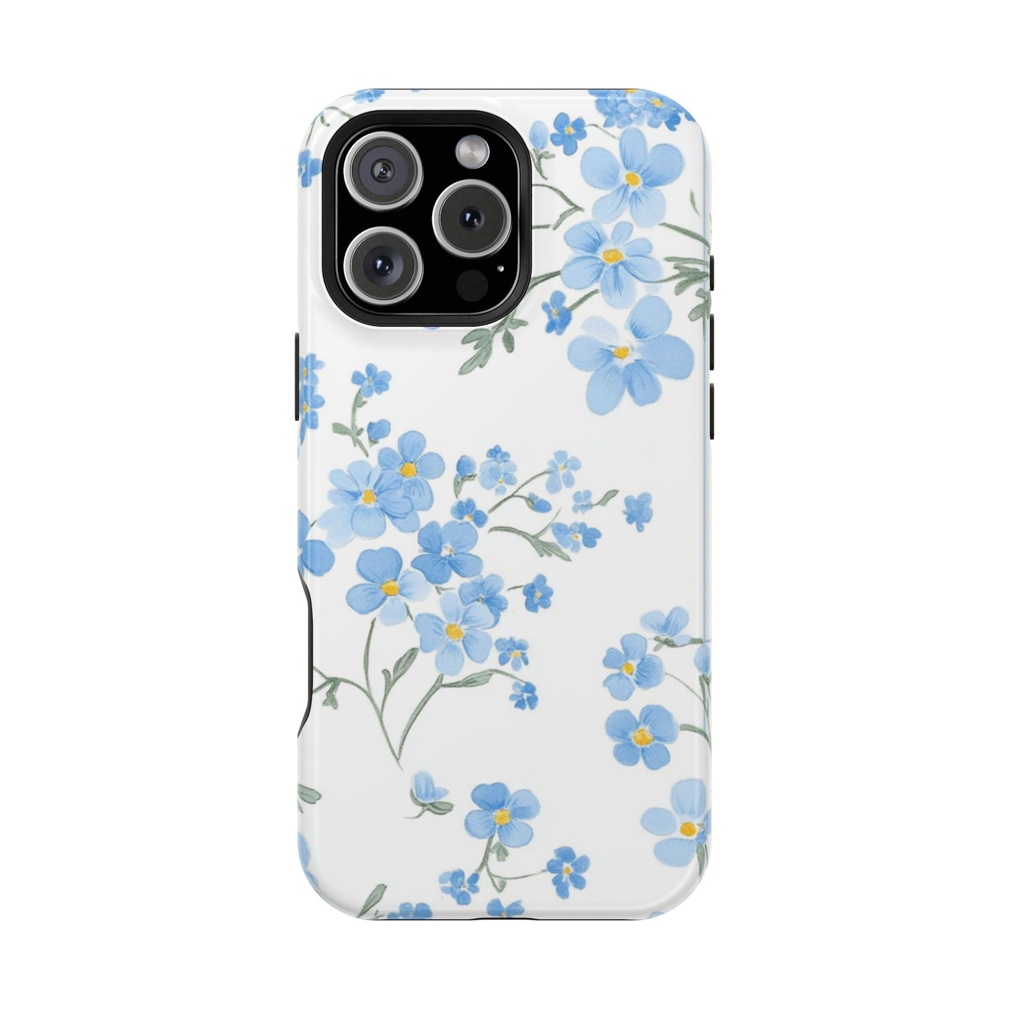 Blue Flower Design Floral Phone Case