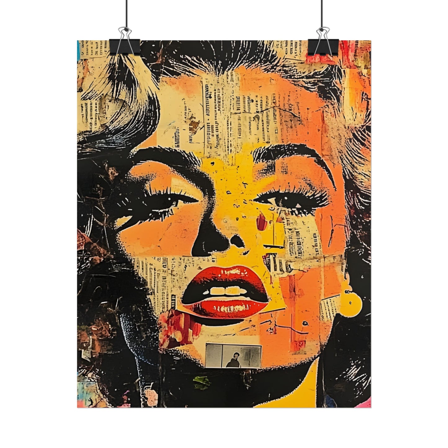 Wall Art Poster - Retro Pop Culture Woman 16, Comic Book Style