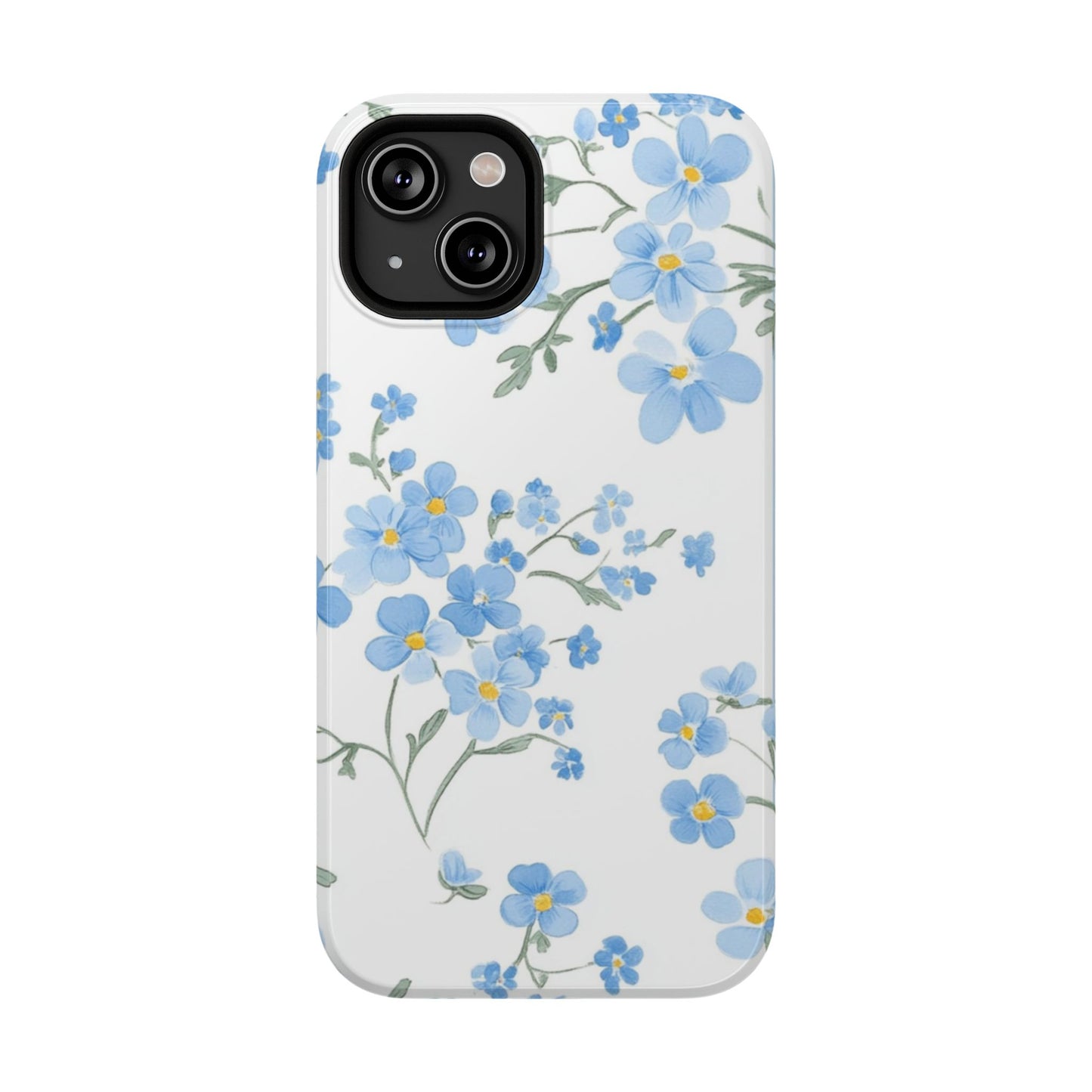 Blue Flower Design Floral Phone Case