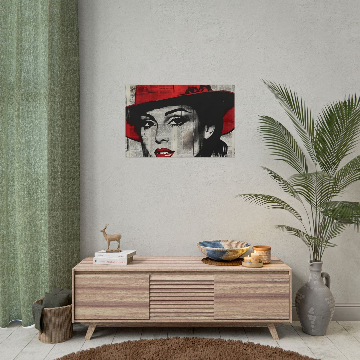 Retro Pop Culture woman 4 - Vintage poster, Wall Art