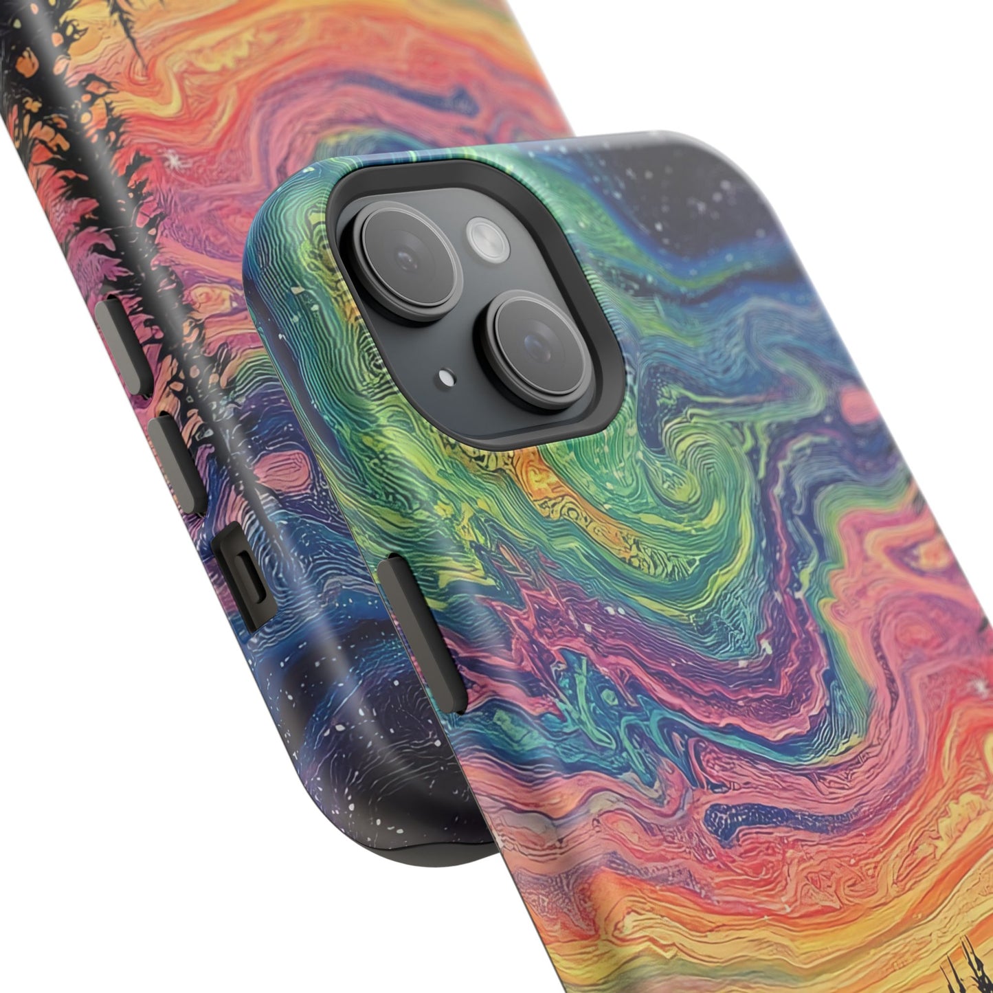 Nature-Inspired Impact-Resistant Phone Case - Vibrant Galaxy Sky Design